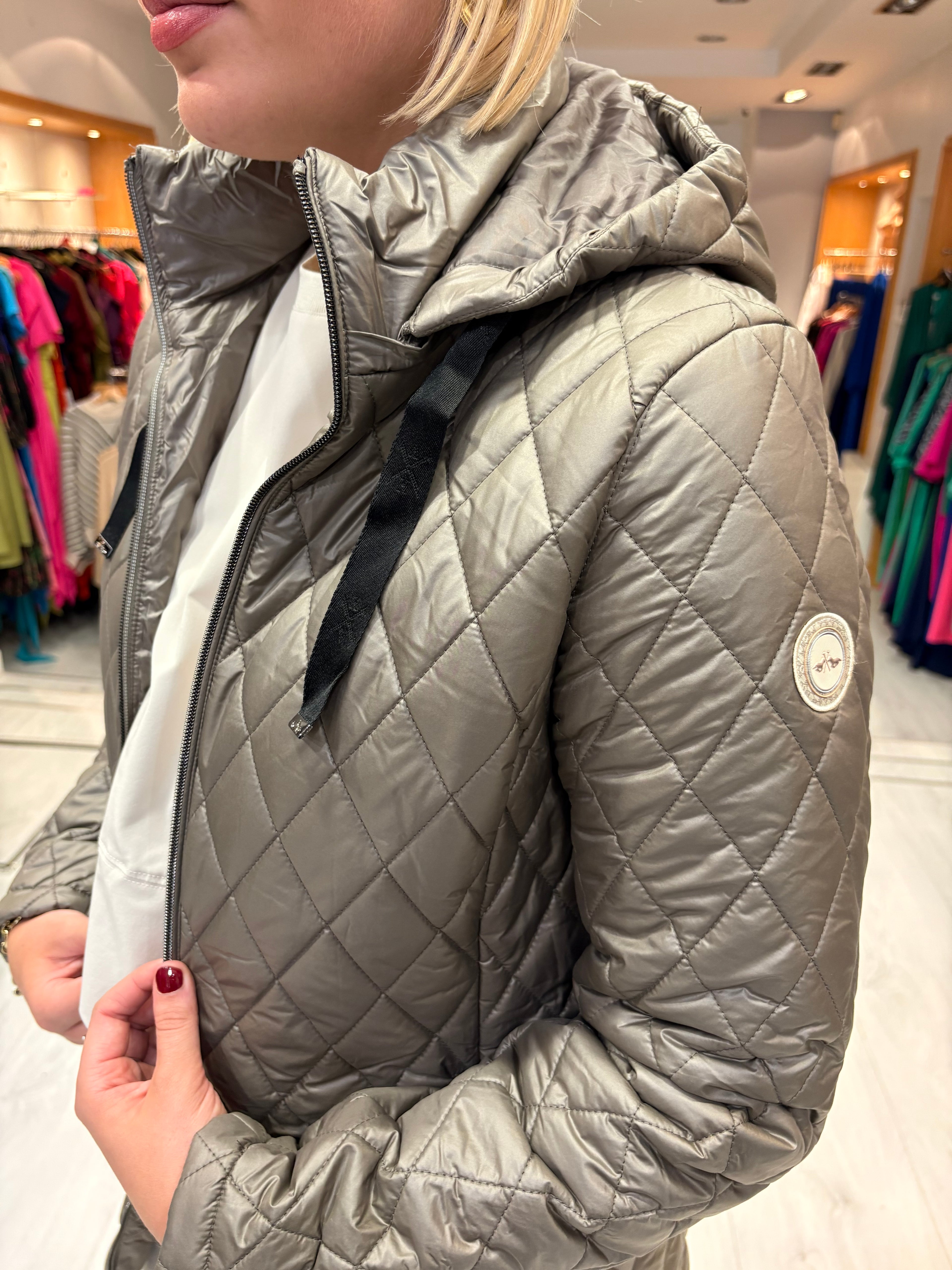 HV Polo Taupe Quilted Coat