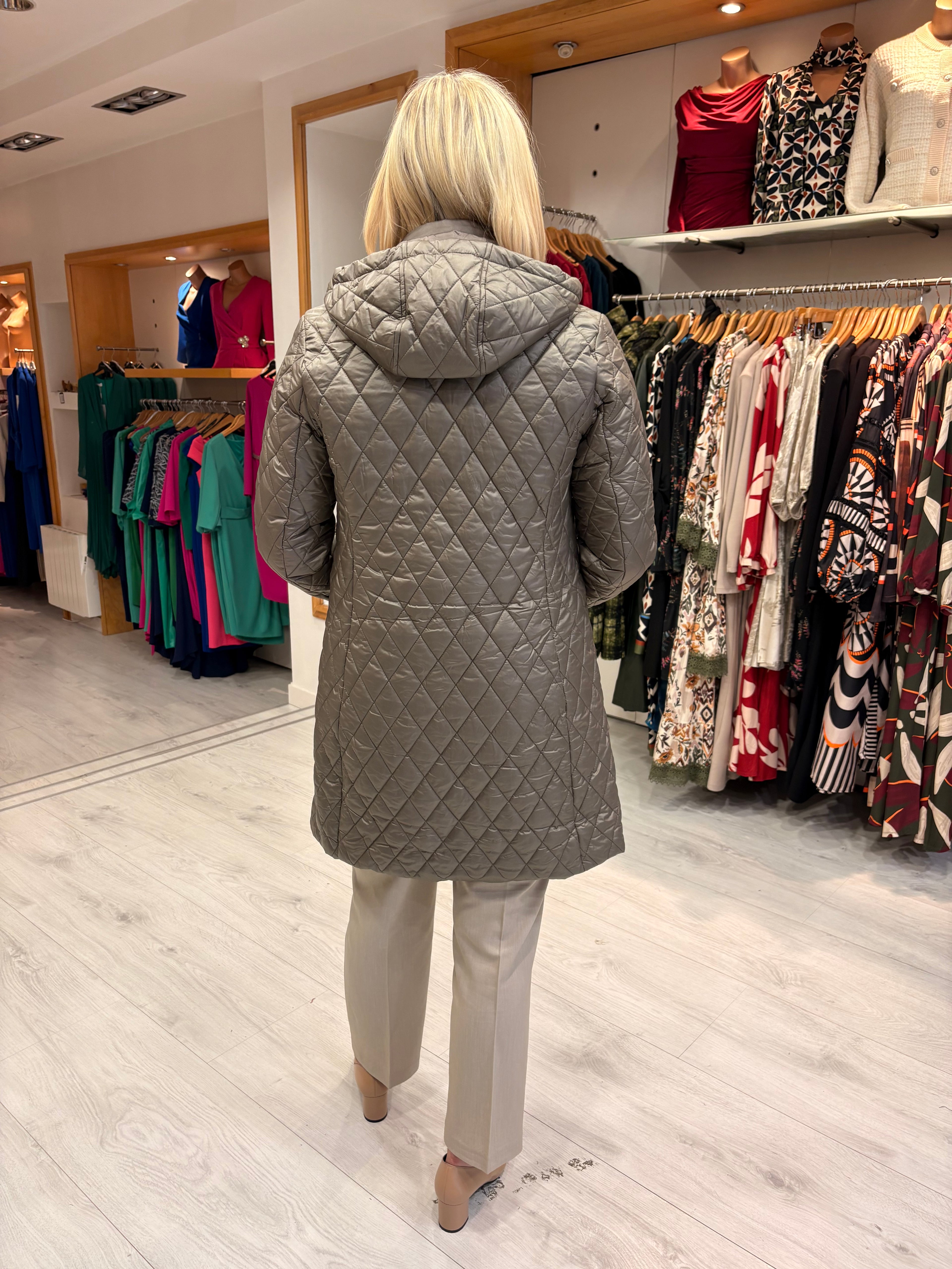 HV Polo Taupe Quilted Coat