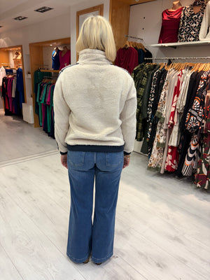 HV Polo Cream Half-Zip Fleece