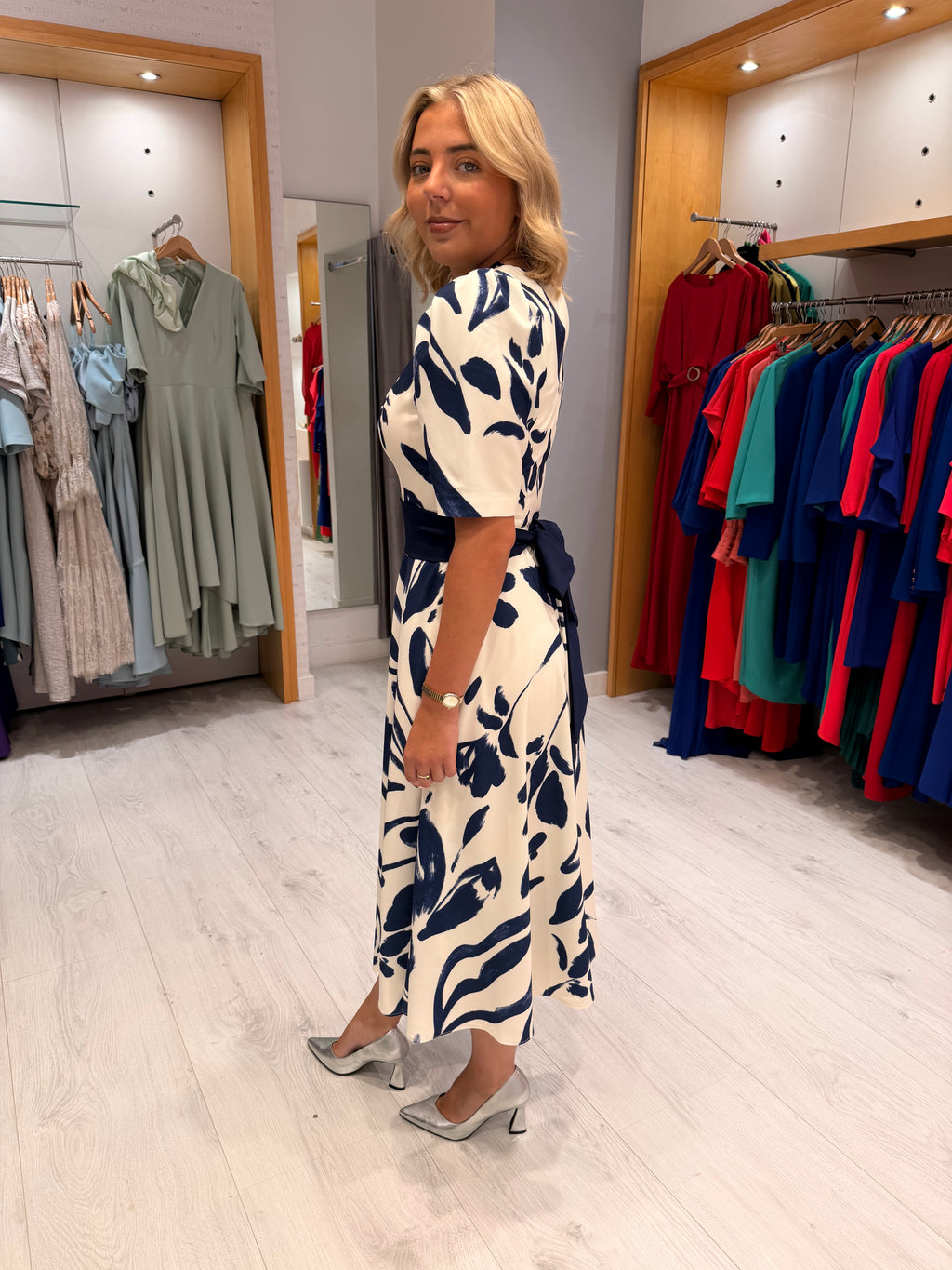 Moncho Heredia Navy Dress