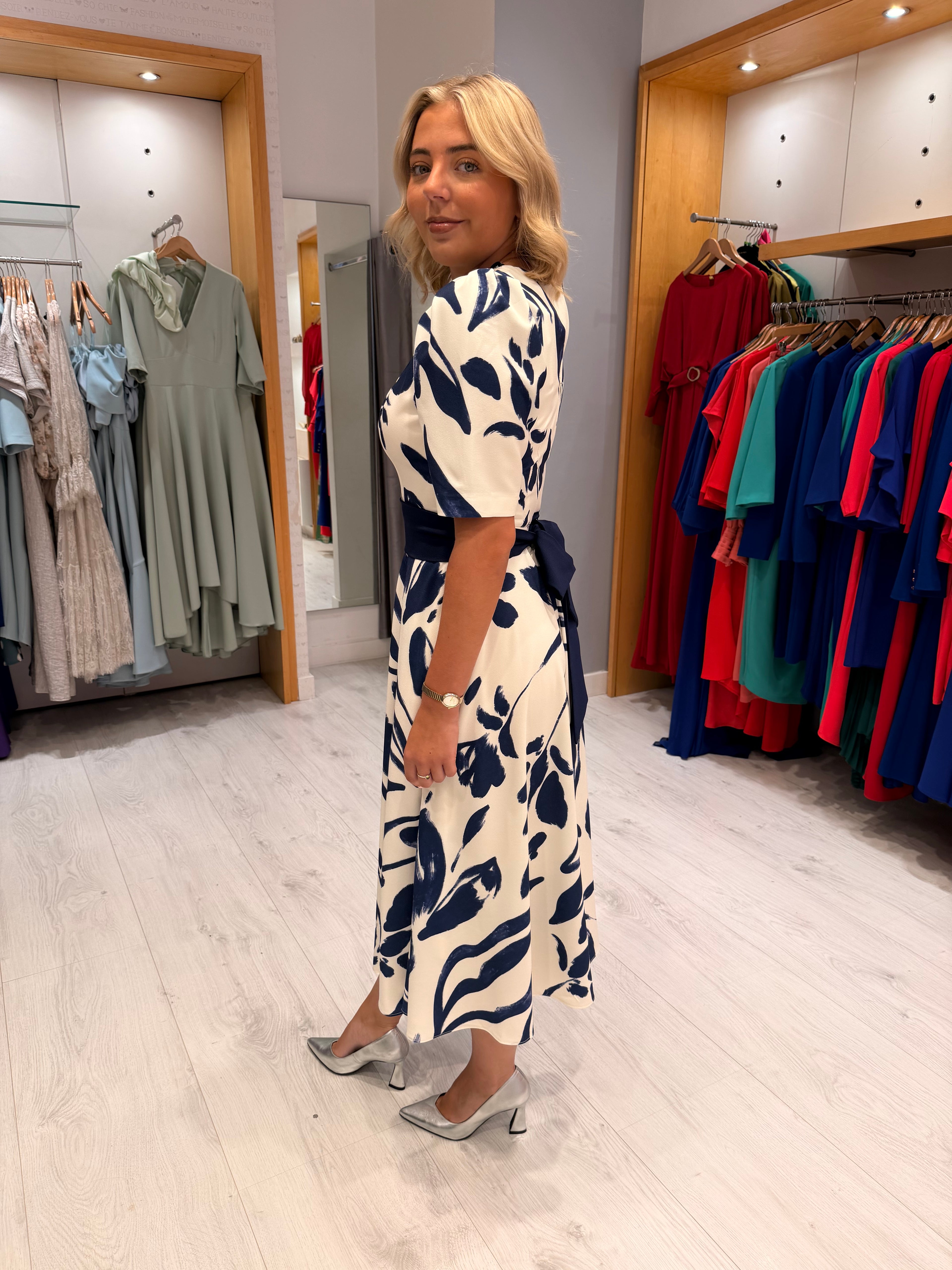 Moncho Heredia Navy Dress