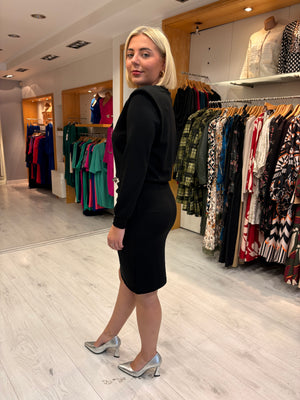 K Design Black Fitted Dress