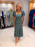 Rolemode Polka Dot Puff Sleeve Dress