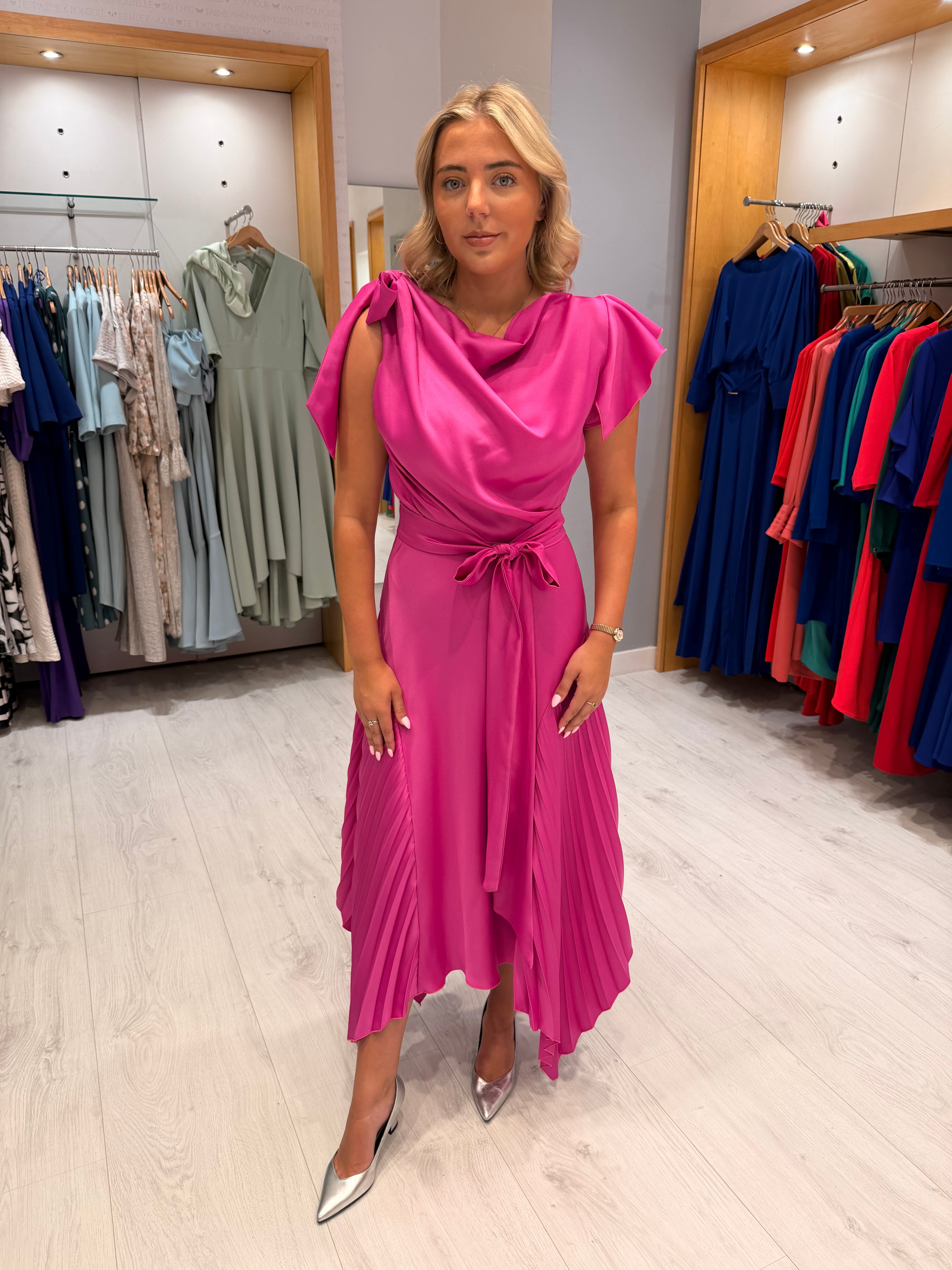 Kevan Jon Fuschia Dress