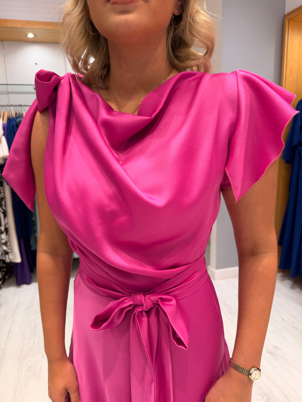 Kevan Jon Fuschia Dress