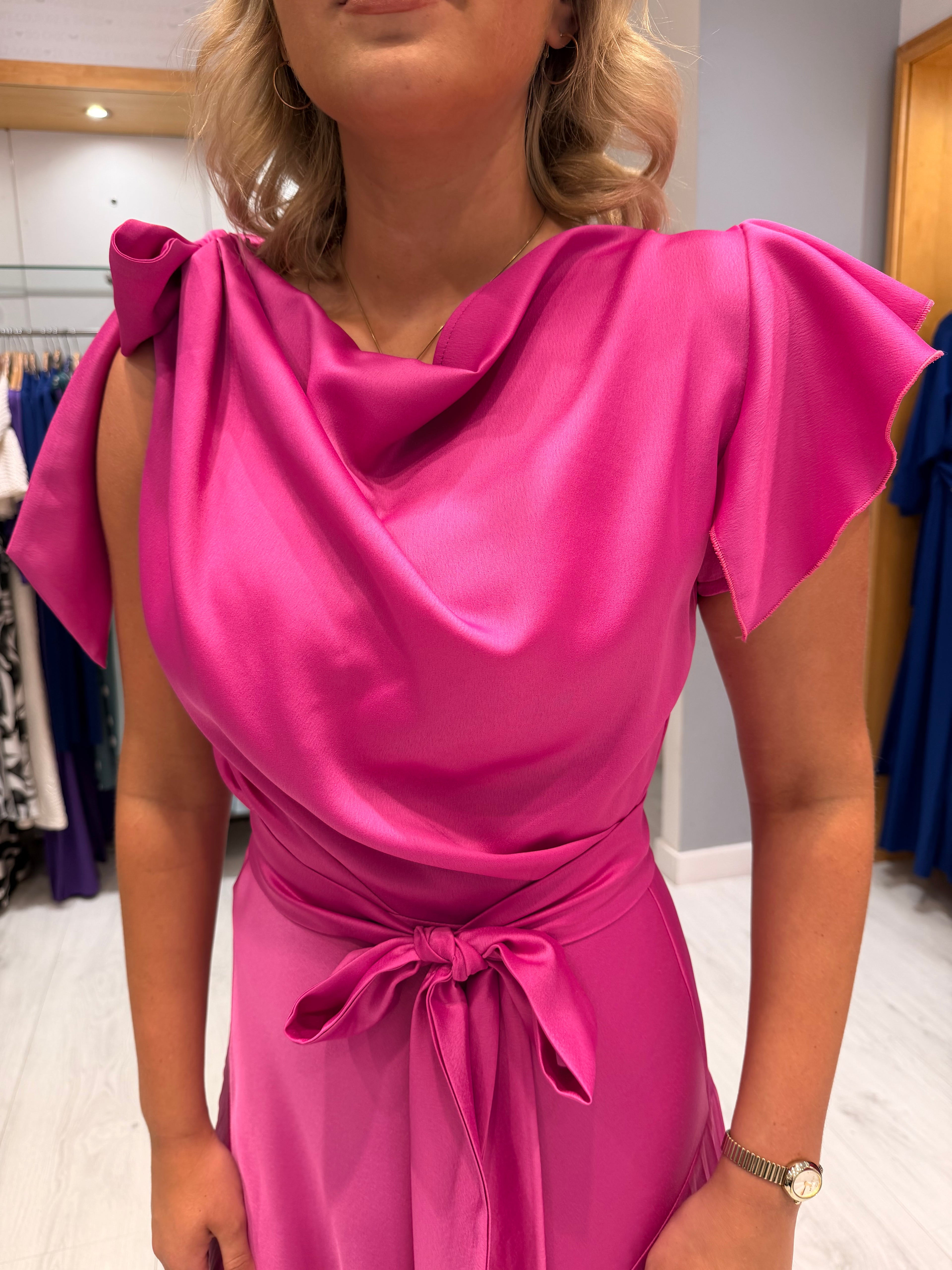 Kevan Jon Fuschia Dress