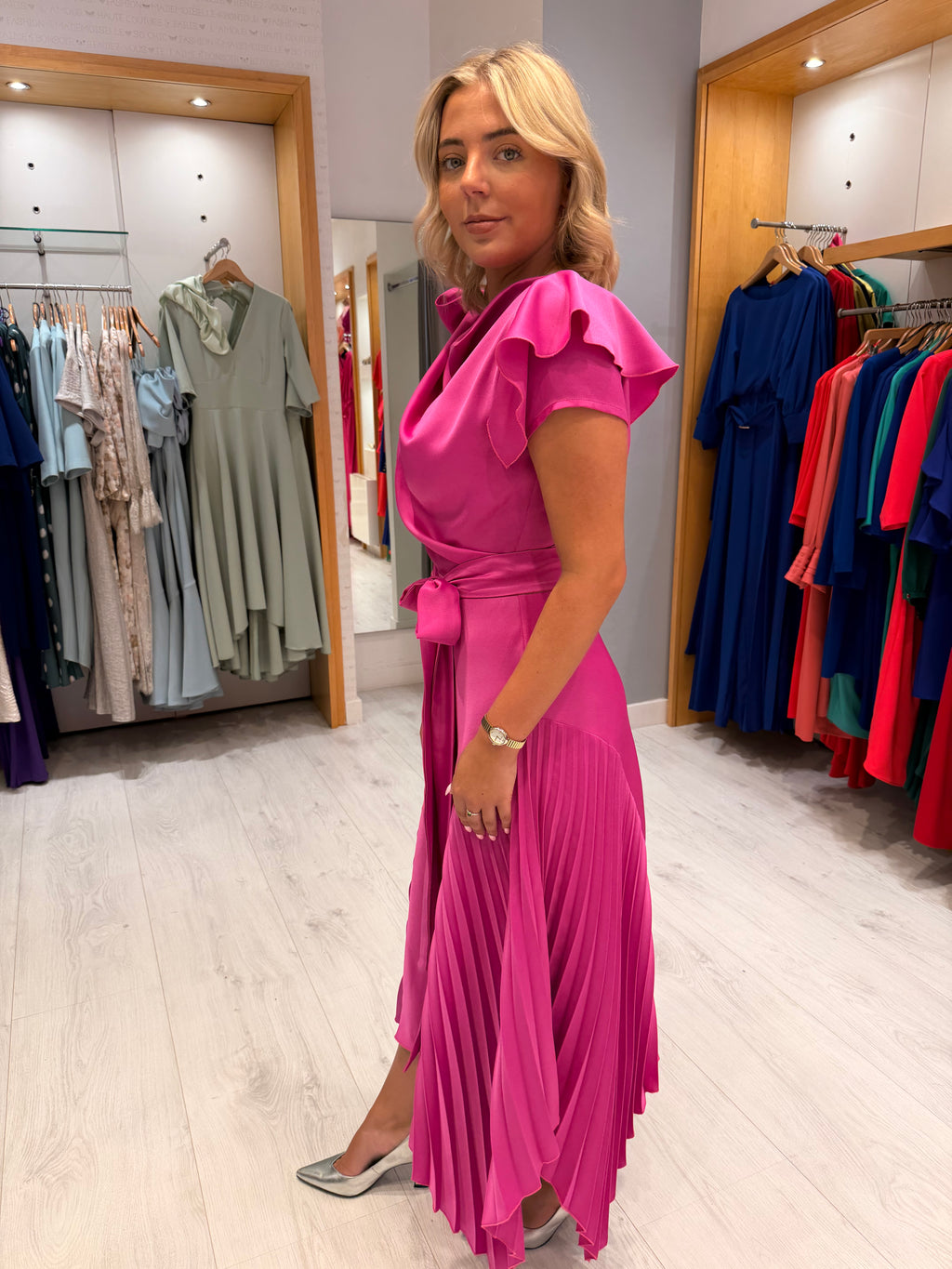 Kevan Jon Fuschia Dress