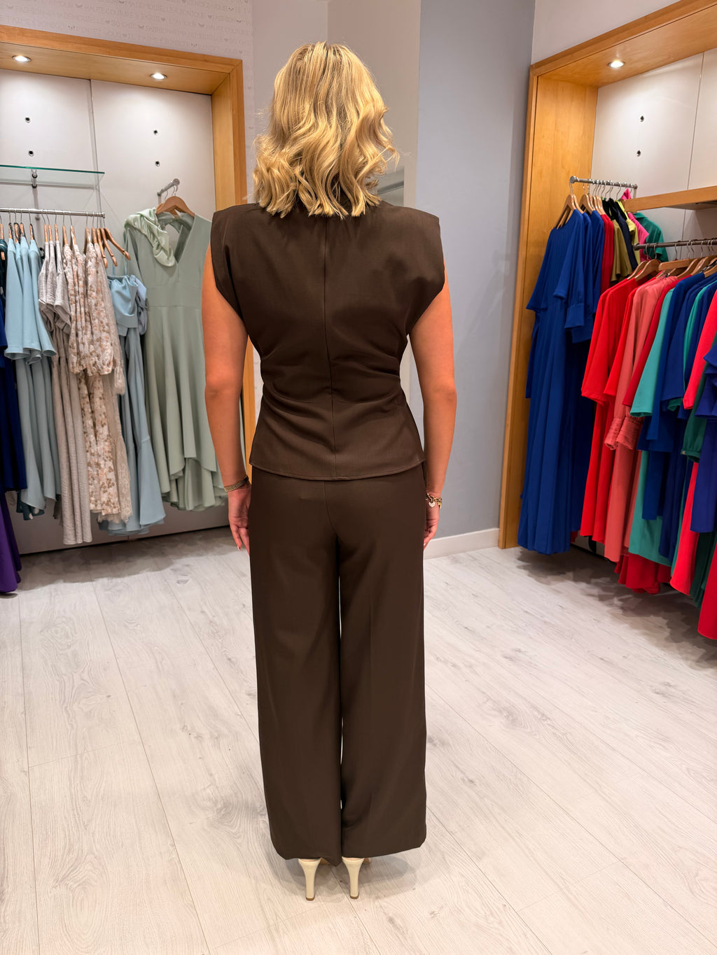 Co'Couture Brown Two-Piece Set