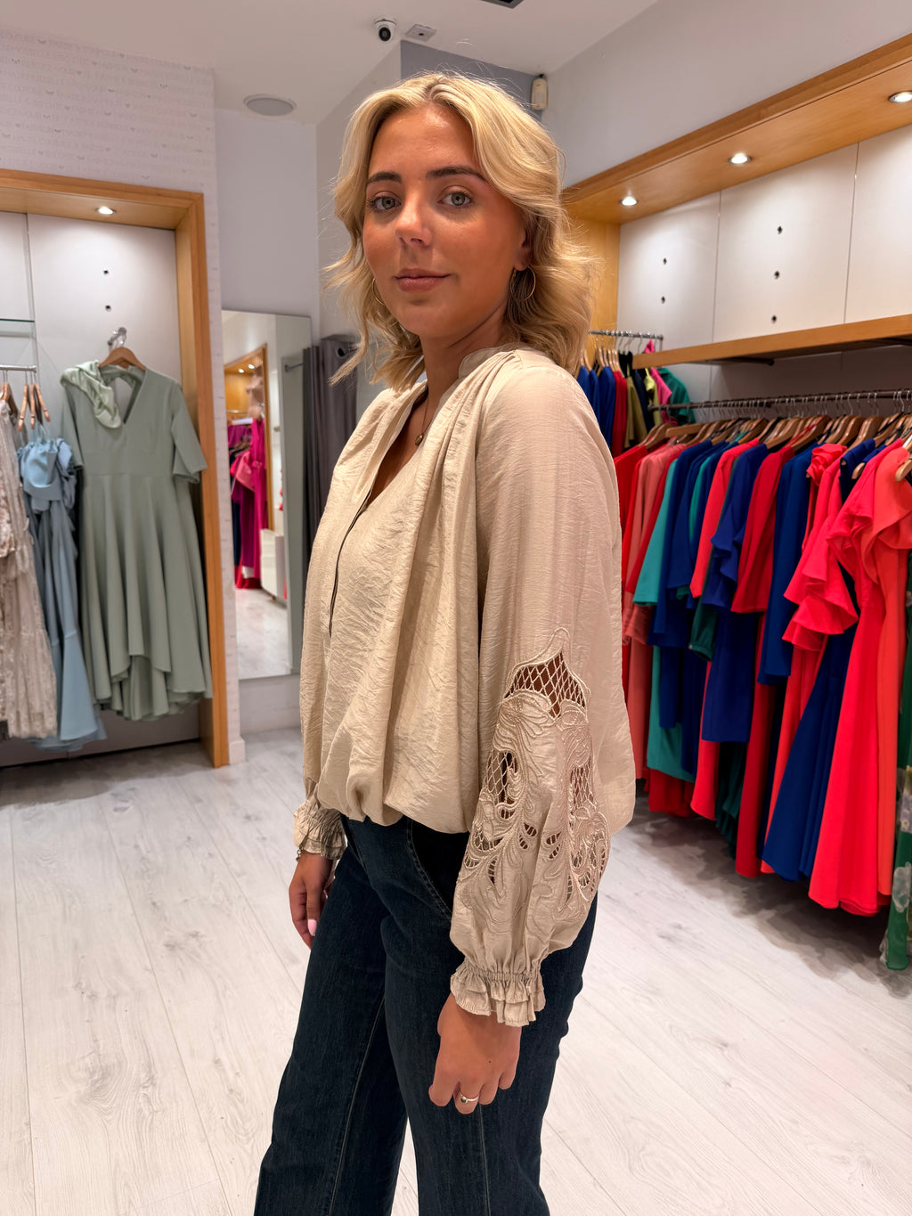 Co'Couture Mink Balloon Top