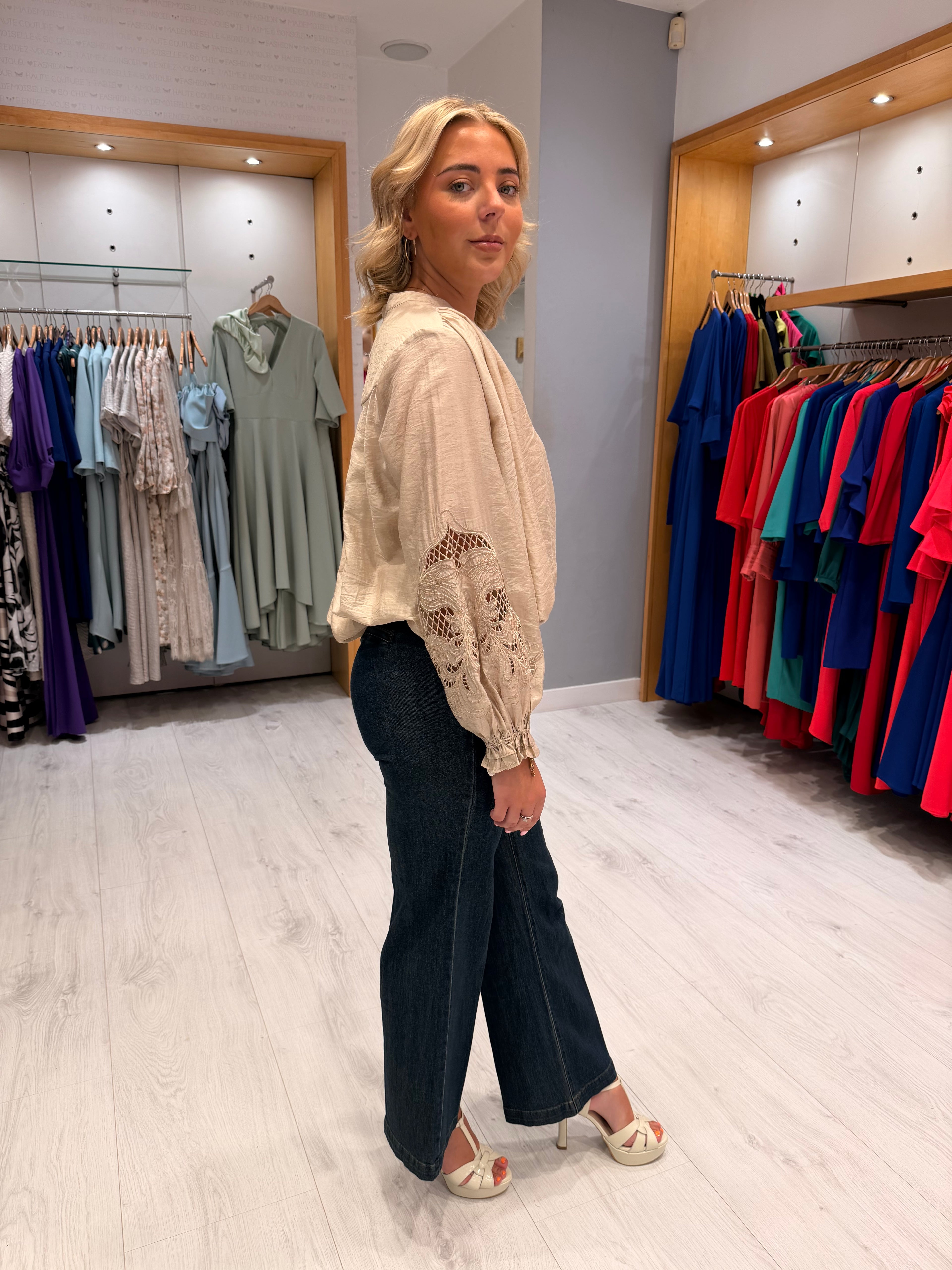 Co'Couture Mink Balloon Top