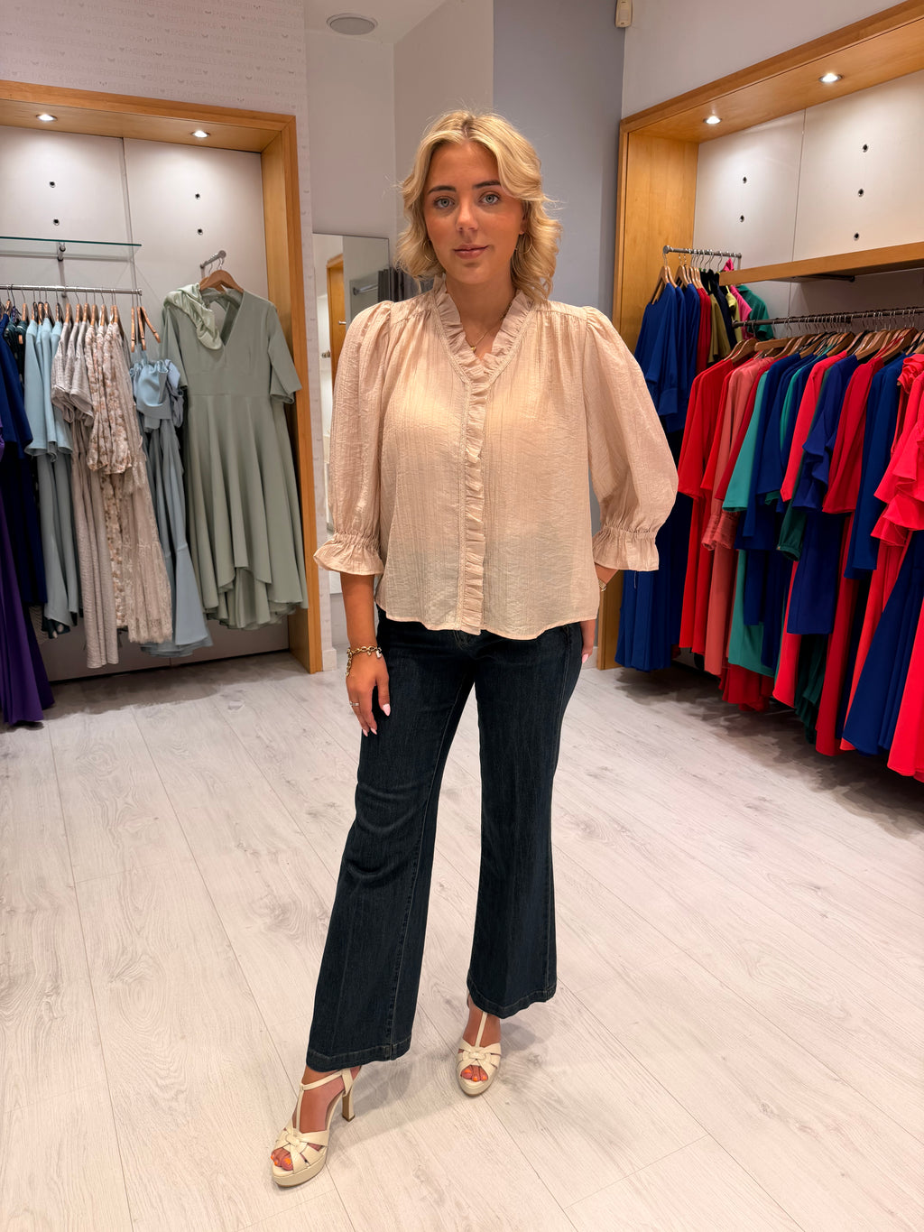 Co'Couture Mink Ruffle Top