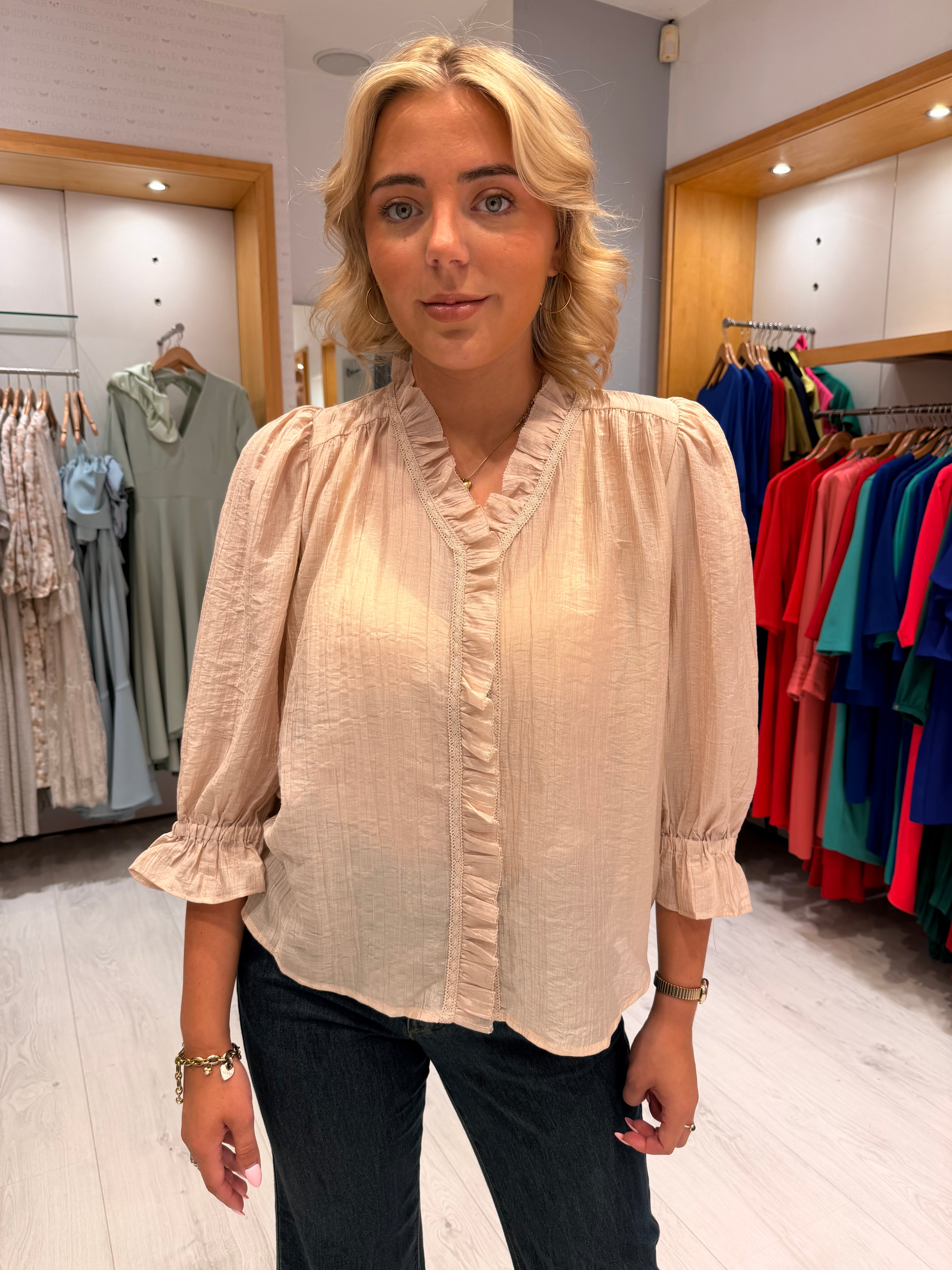 Co'Couture Mink Ruffle Top
