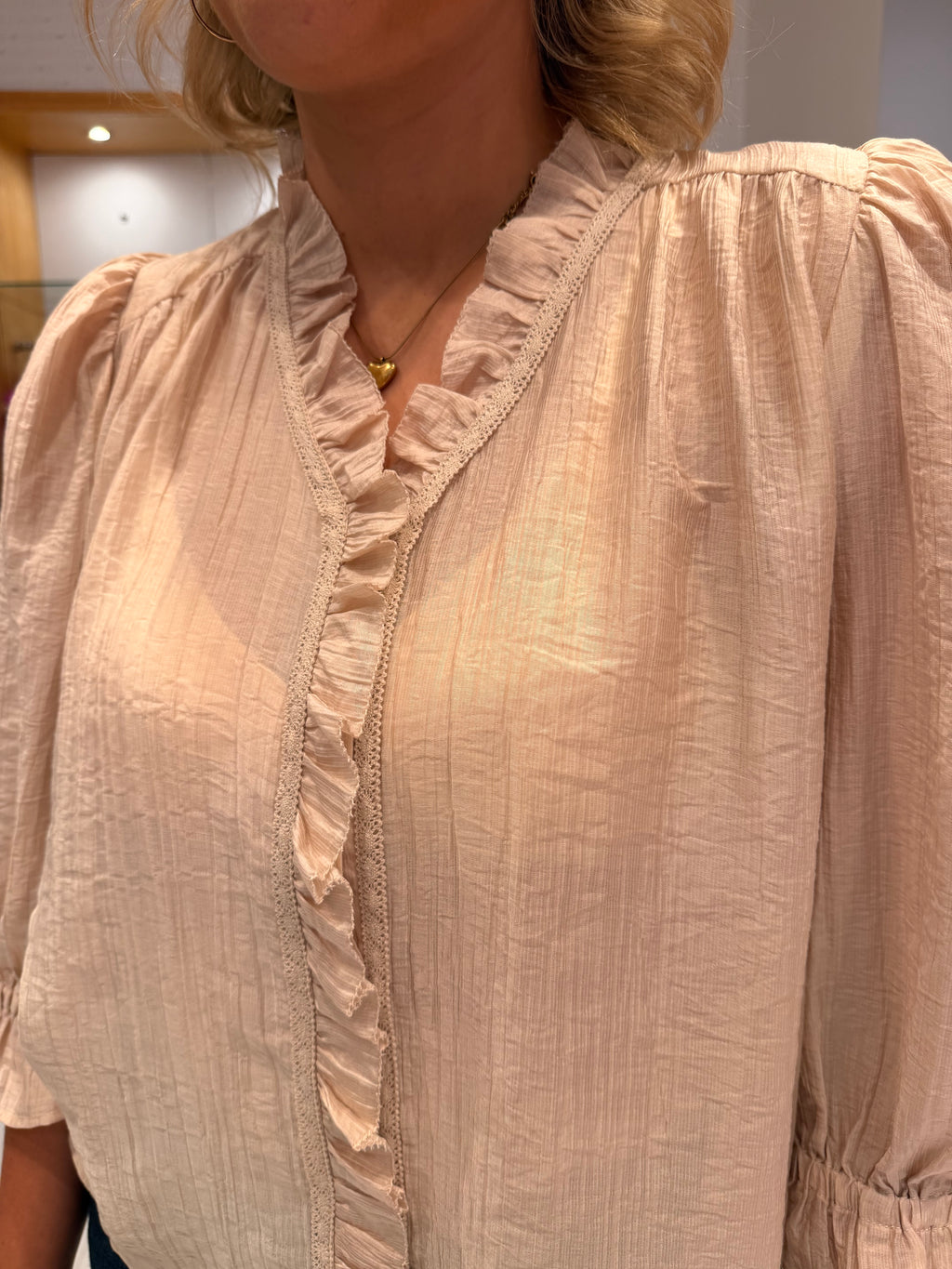 Co'Couture Mink Ruffle Top