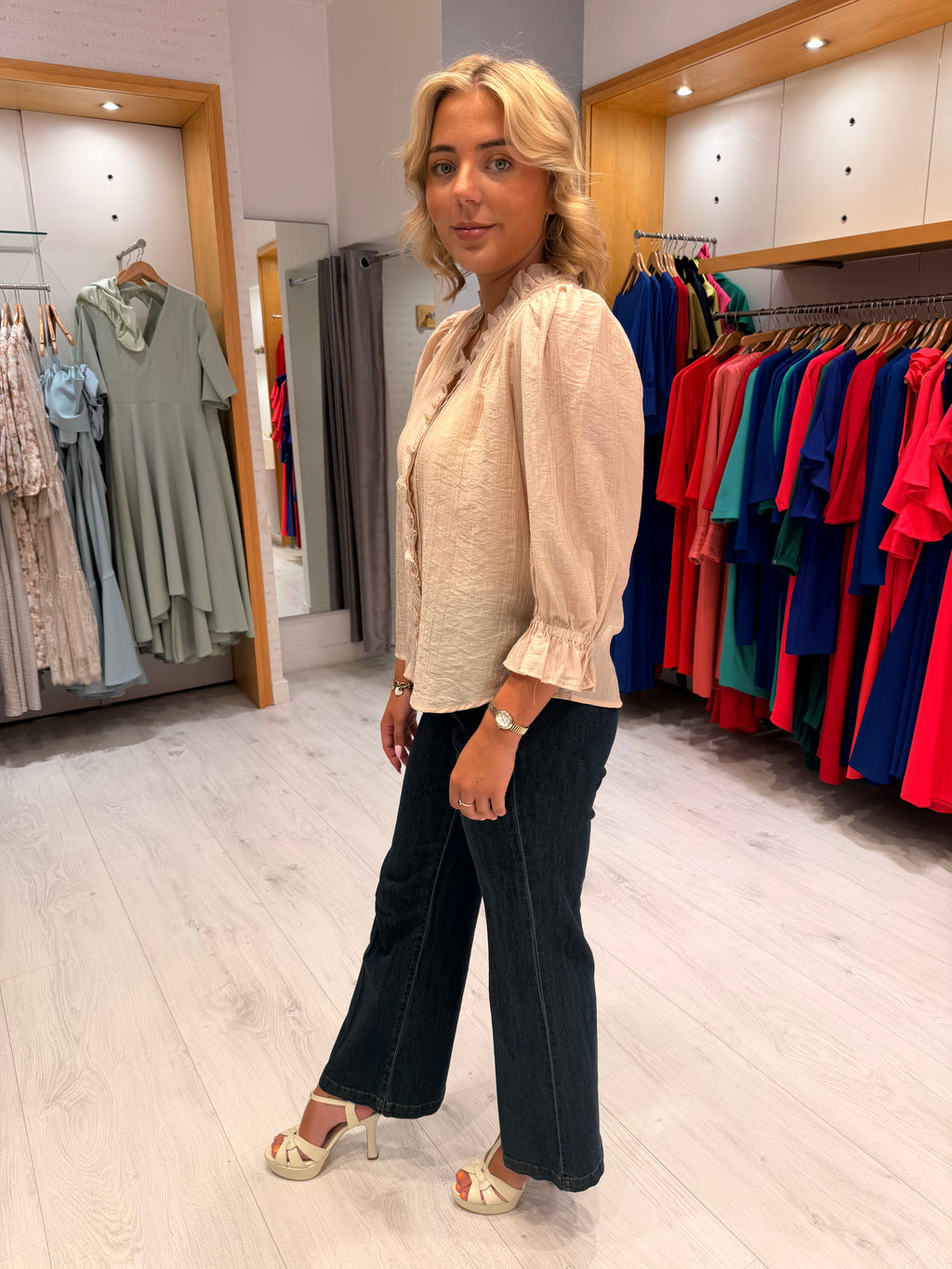 Co'Couture Mink Ruffle Top