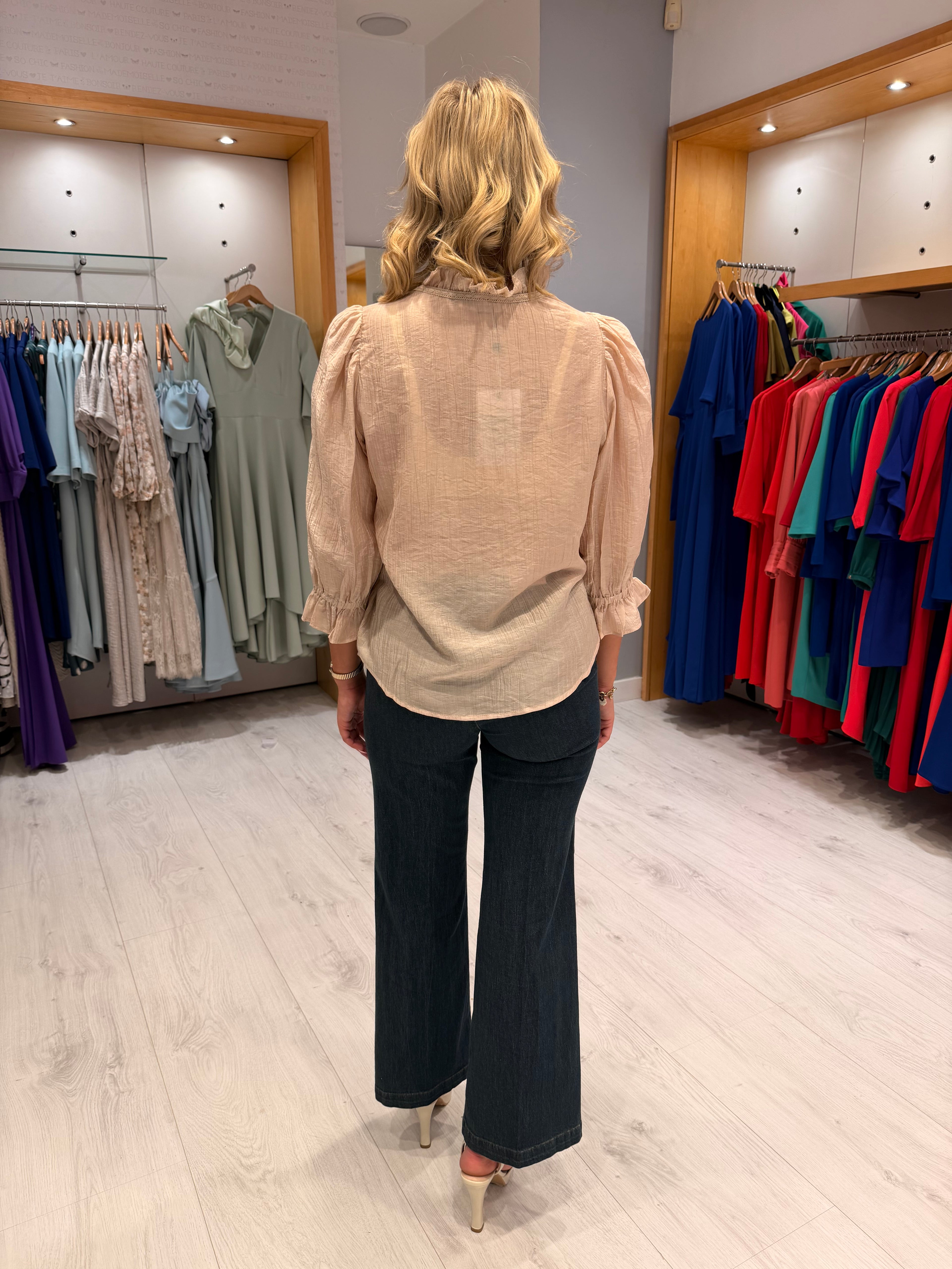Co'Couture Mink Ruffle Top