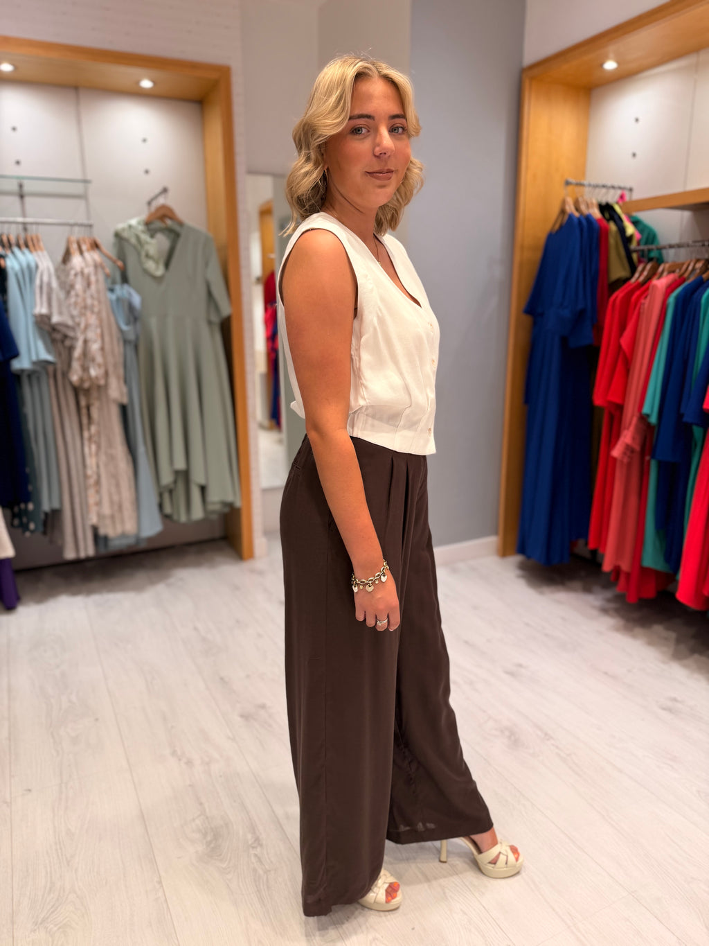 Yaya White Waistcoat