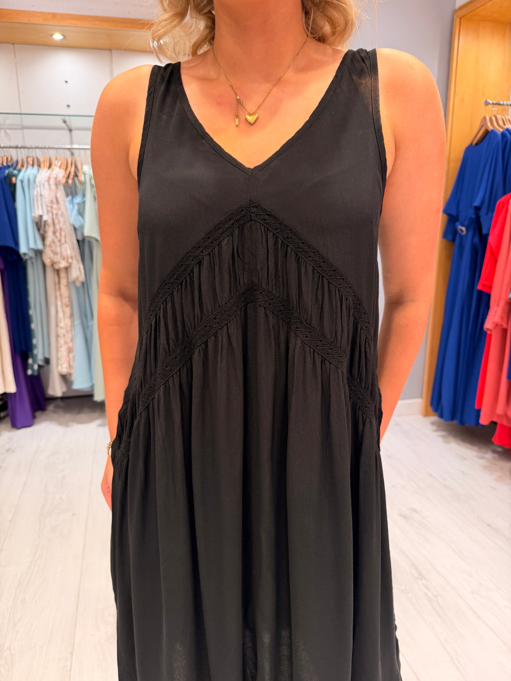 Soaked Black Boho Dress