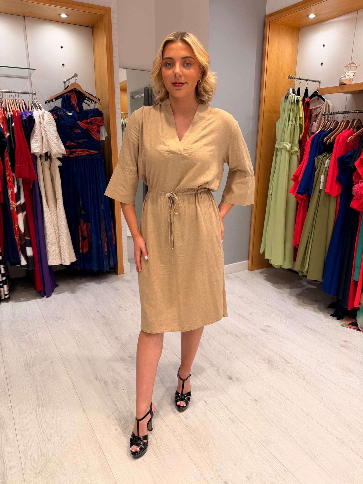 Soaked Beige Dress