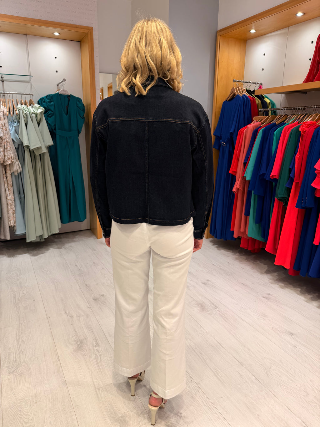 St Tropez Navy Denim Shirt Jacket
