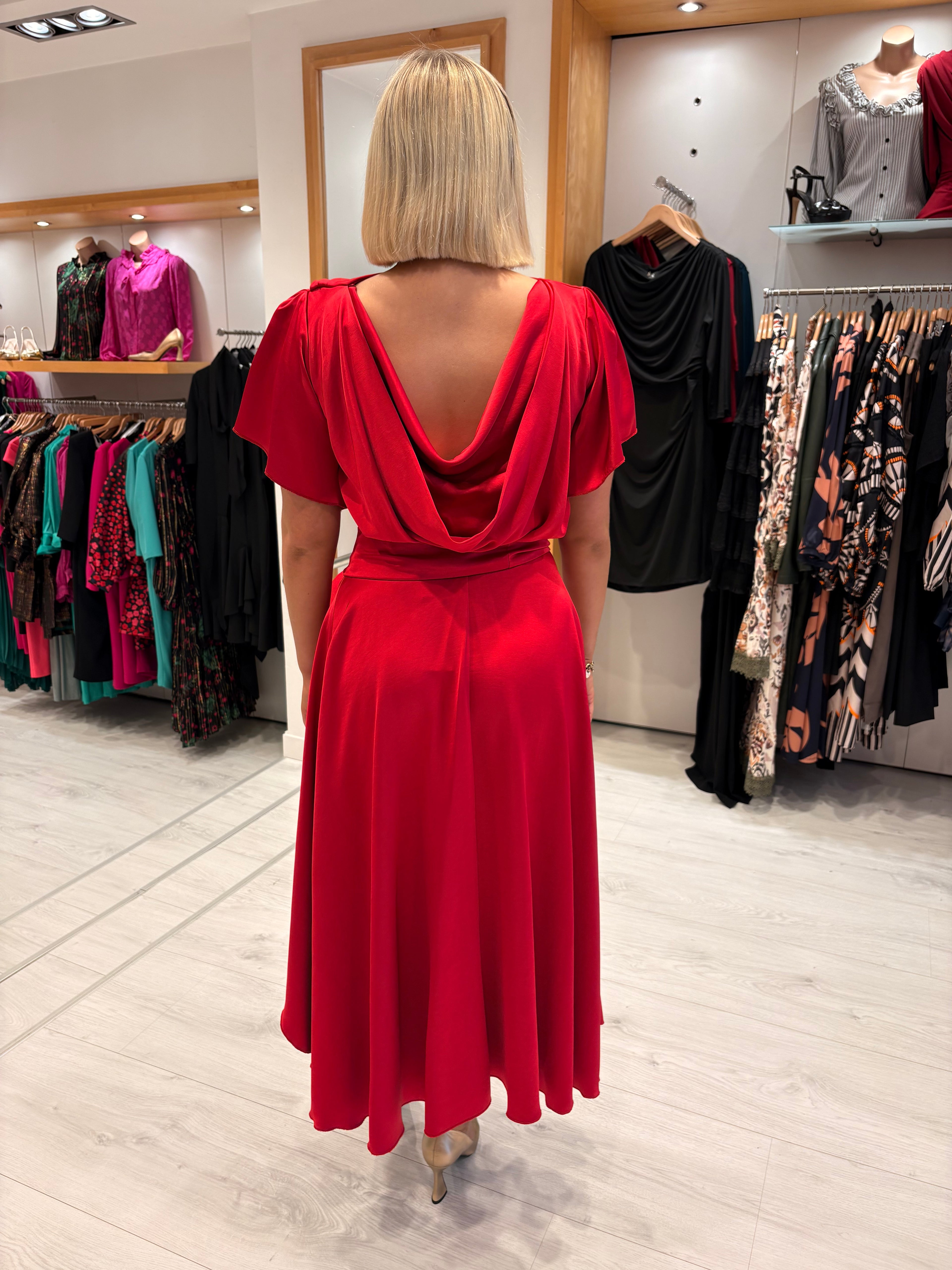 Kevan Jon Red Denever Dress