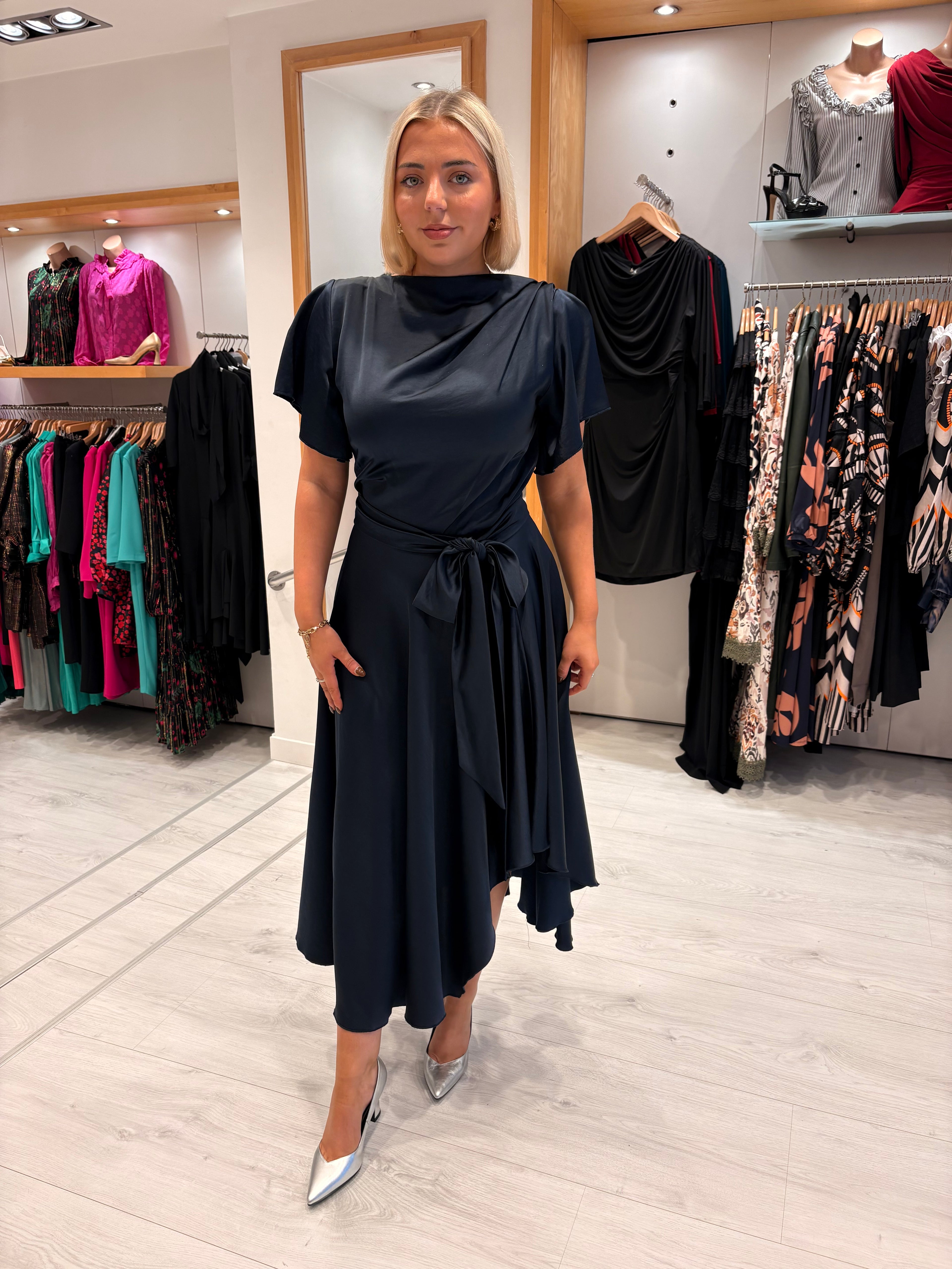 Kevan Jon Navy Denever Dress