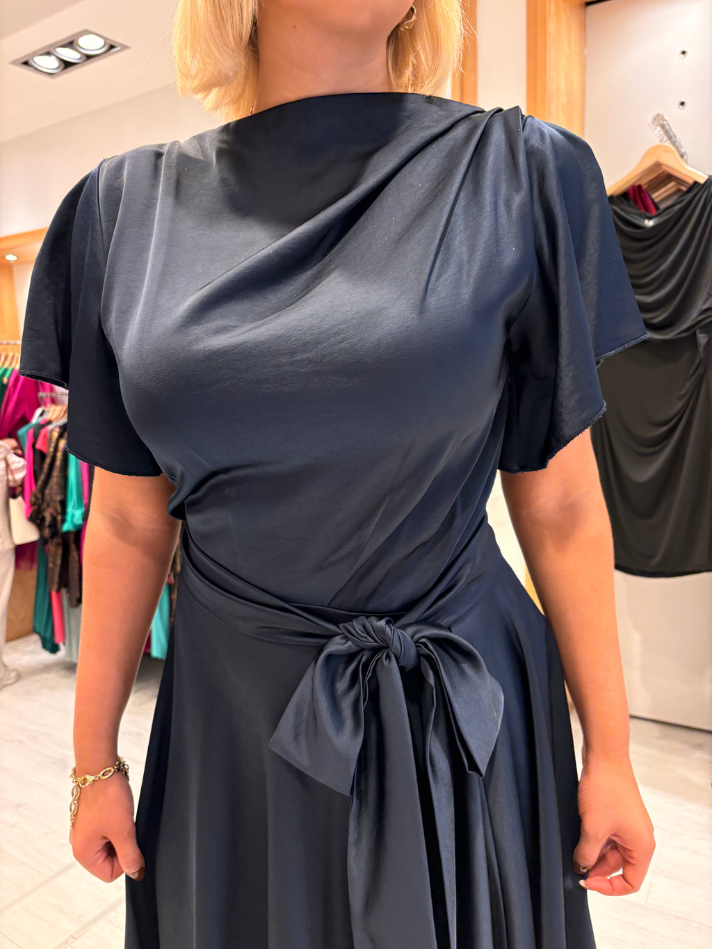 Kevan Jon Navy Denever Dress