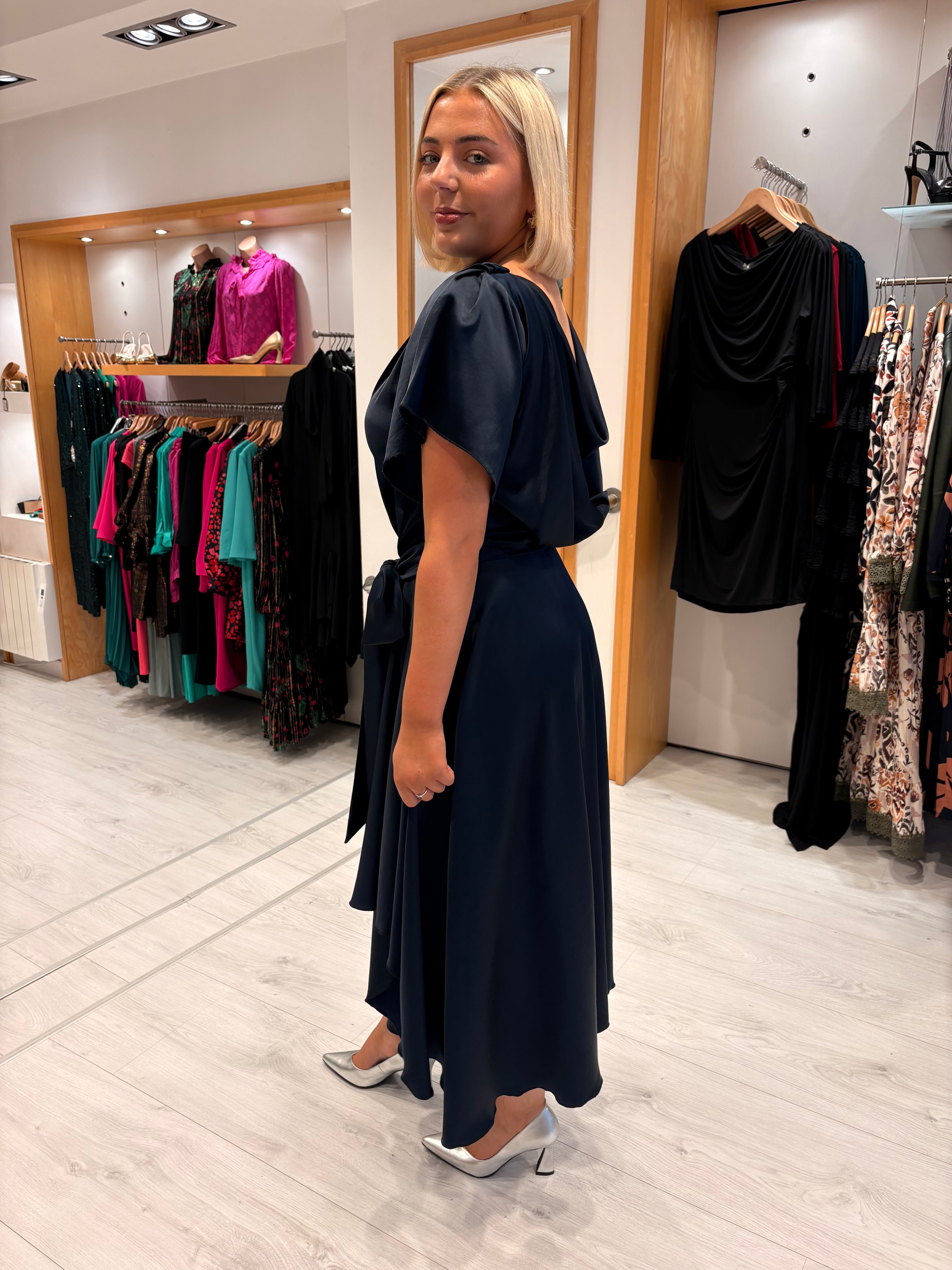 Kevan Jon Navy Denever Dress