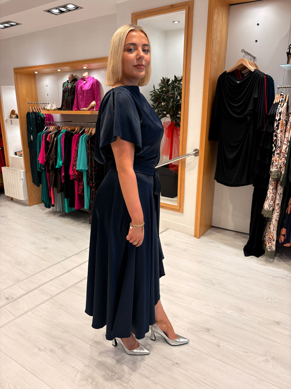 Kevan Jon Navy Denever Dress