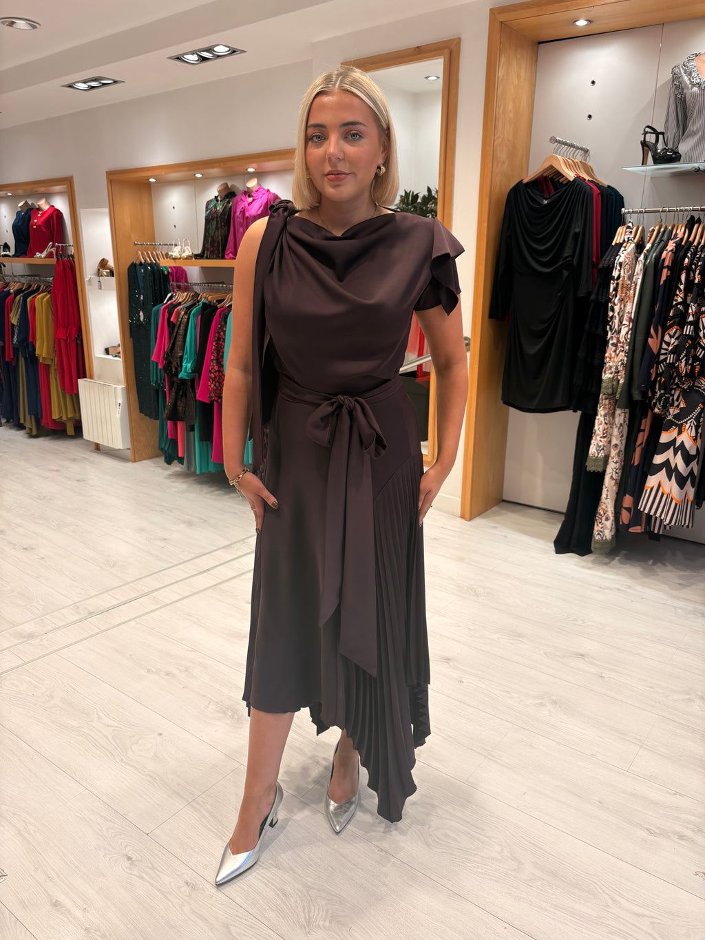 Kevan Jon Plum Emilia Dress