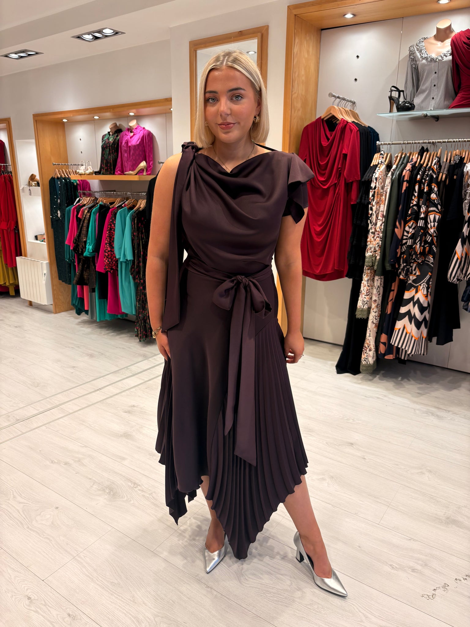 Kevan Jon Plum Emilia Dress