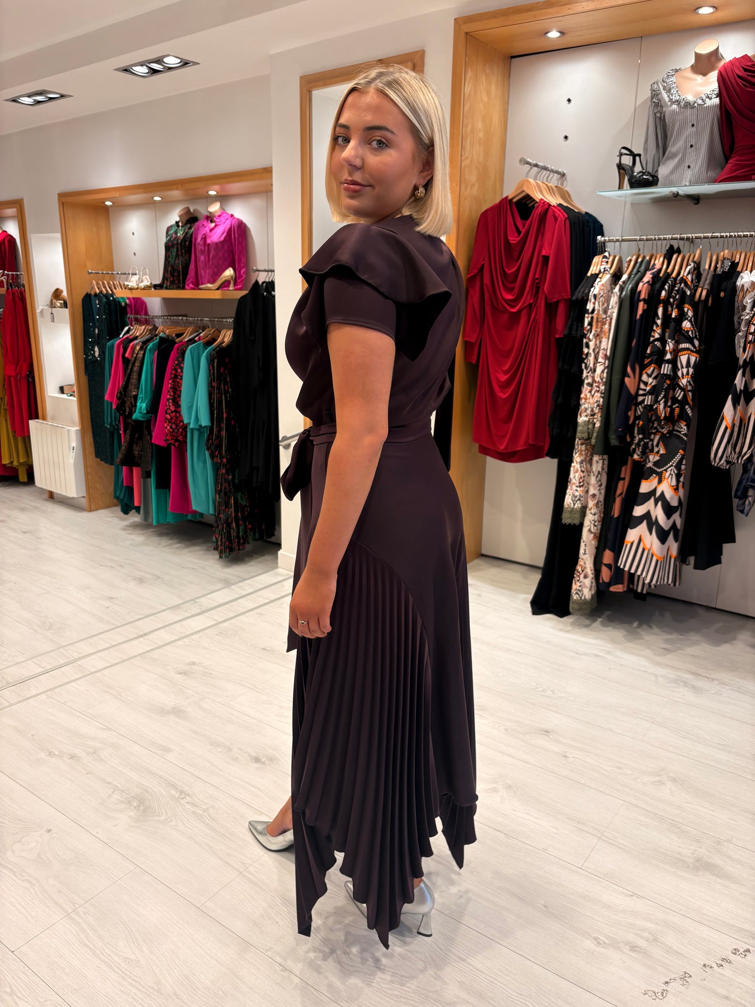 Kevan Jon Plum Emilia Dress