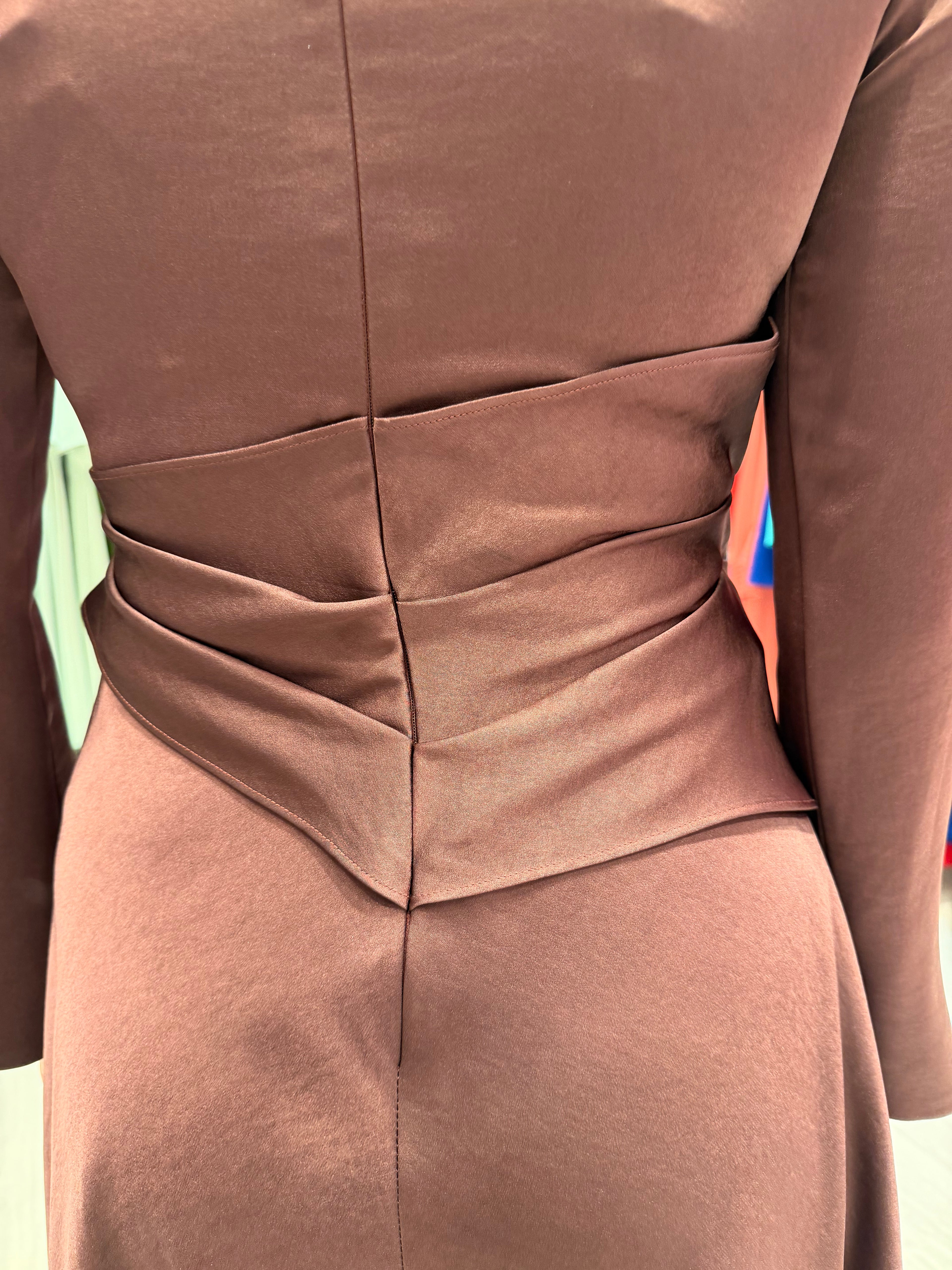 Carla Ruiz Aubergine Midi Dress