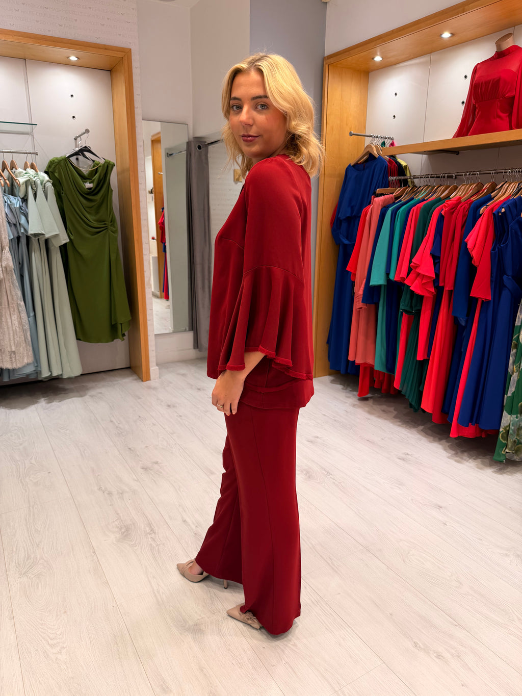 Carla Ruiz Burgundy Set