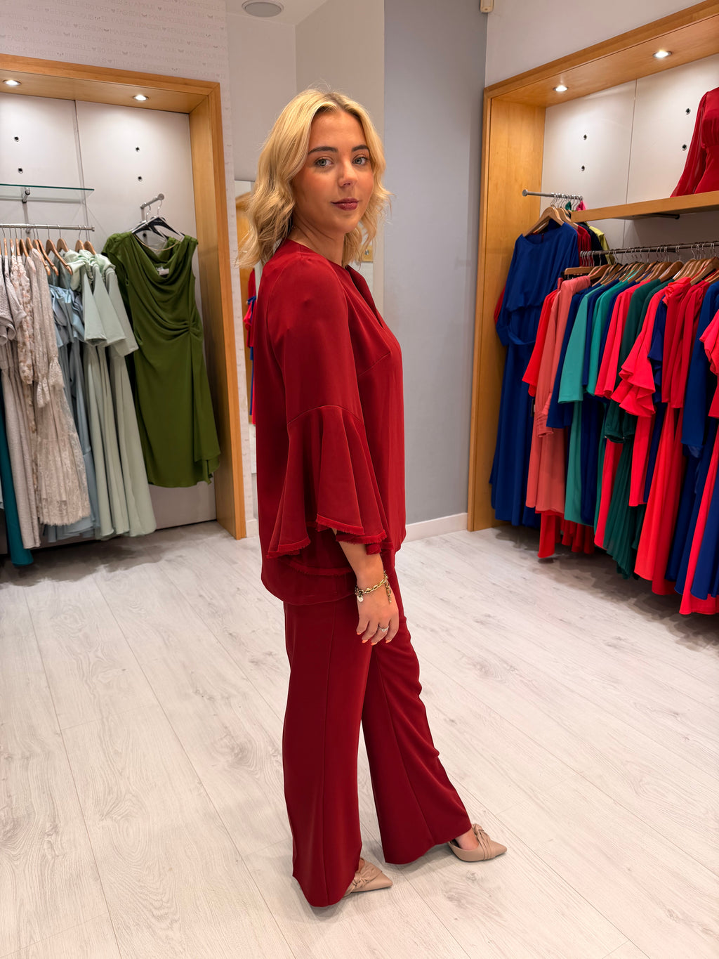 Carla Ruiz Burgundy Set
