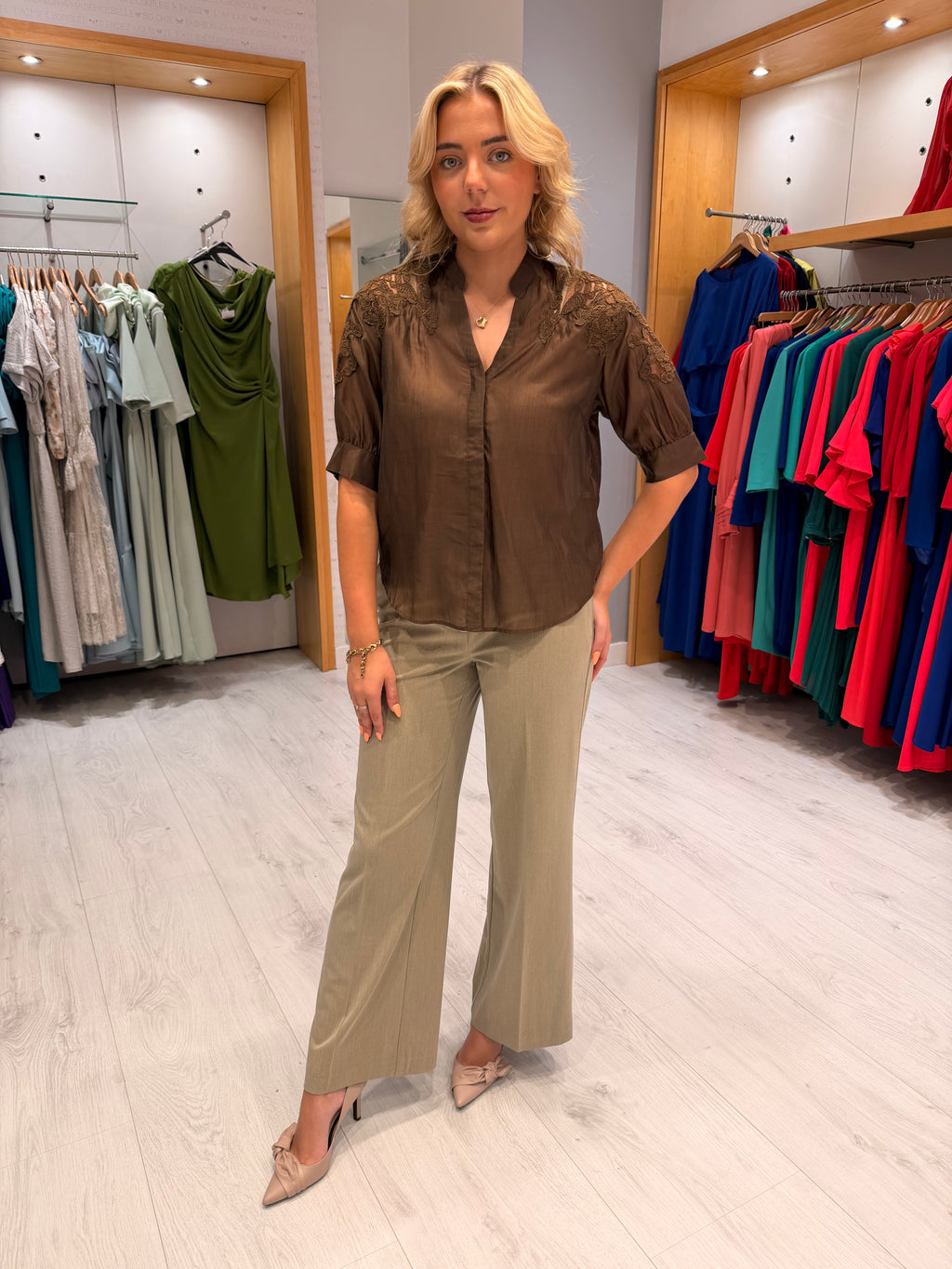 Co'Couture Brown Top