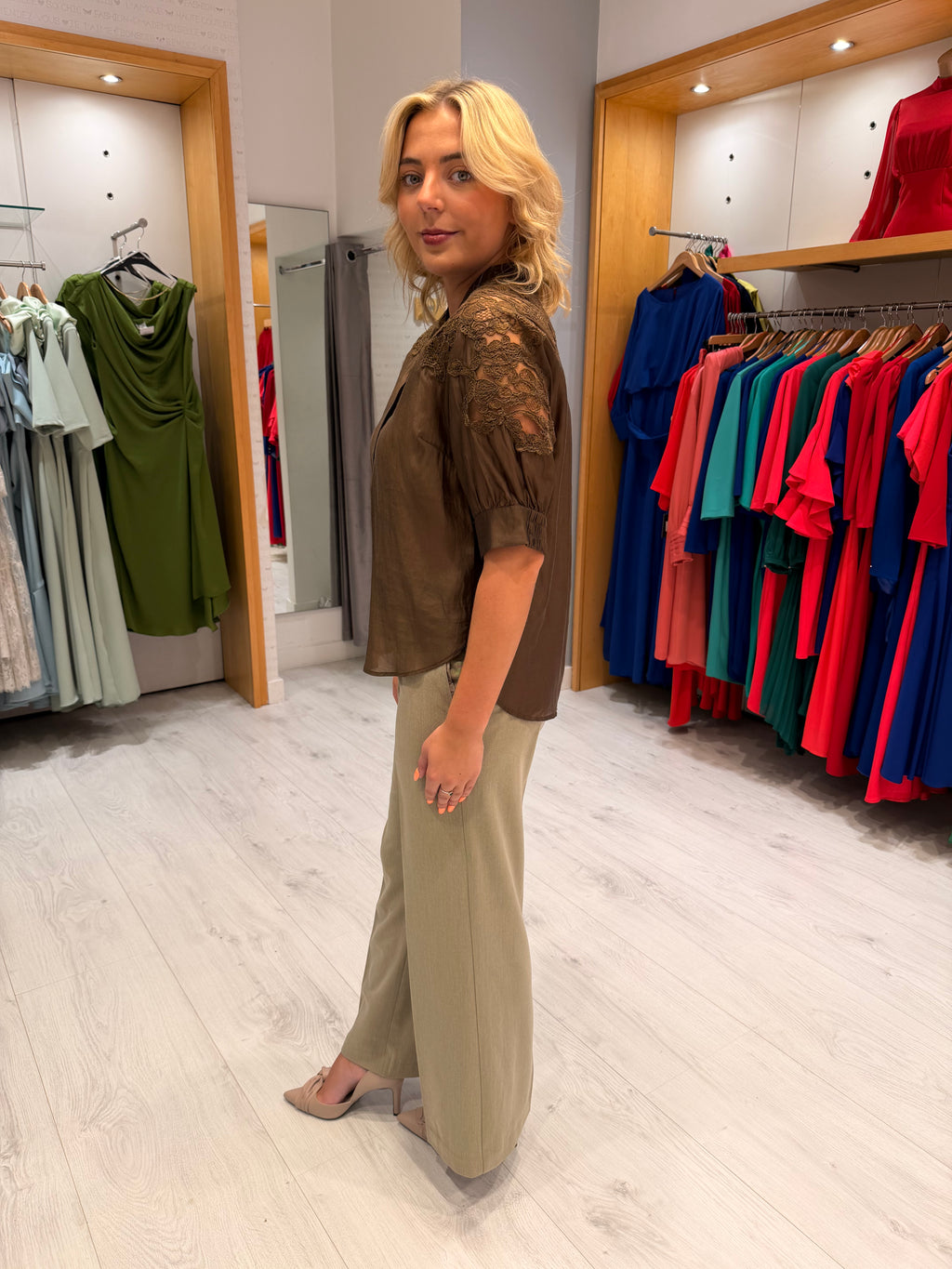 Co'Couture Brown Top