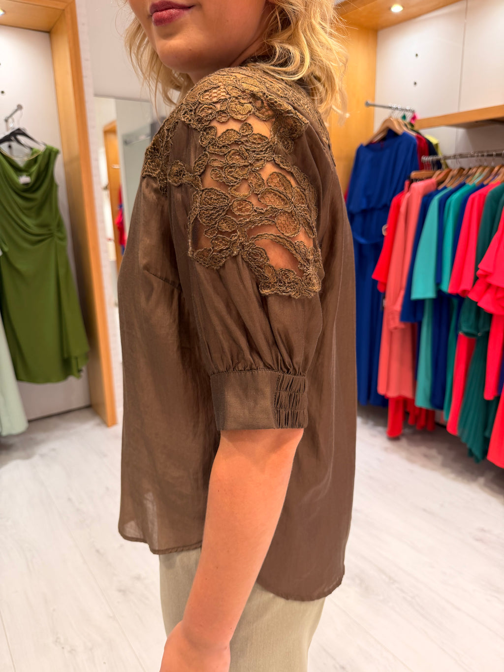 Co'Couture Brown Top
