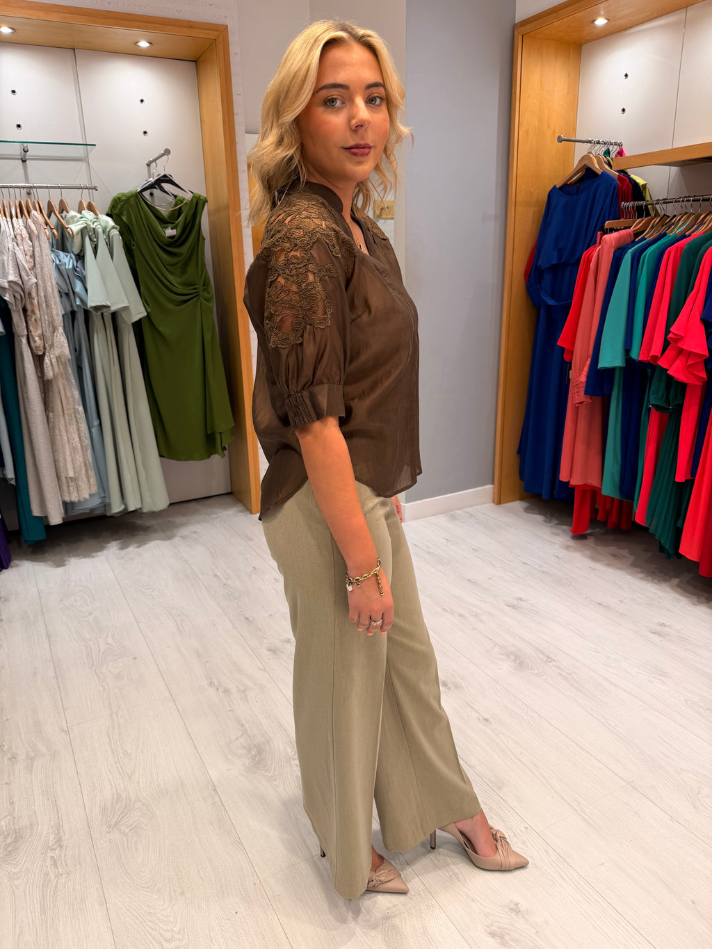 Co'Couture Brown Top