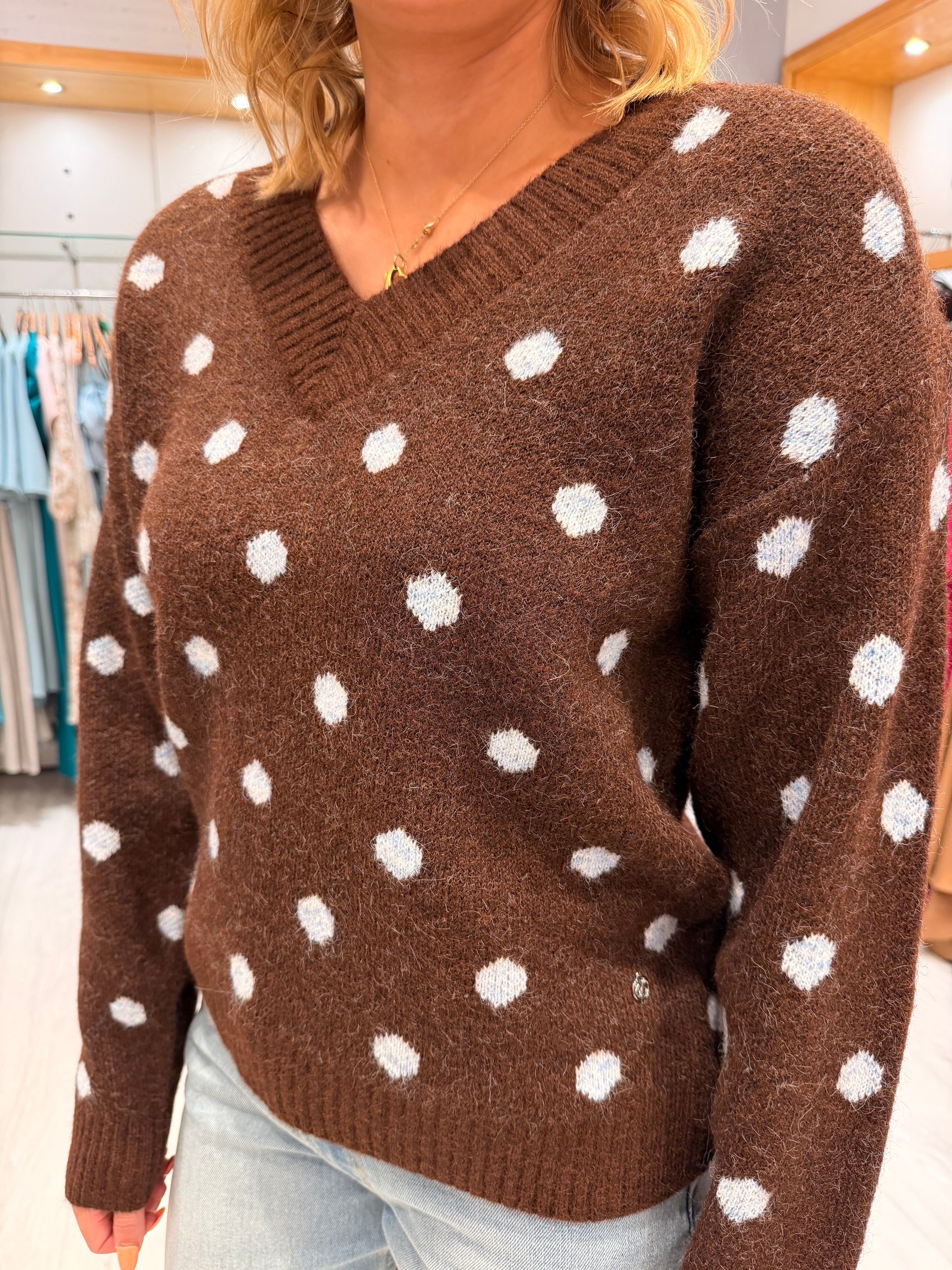 Smashed Lemon Polka Dot Knit