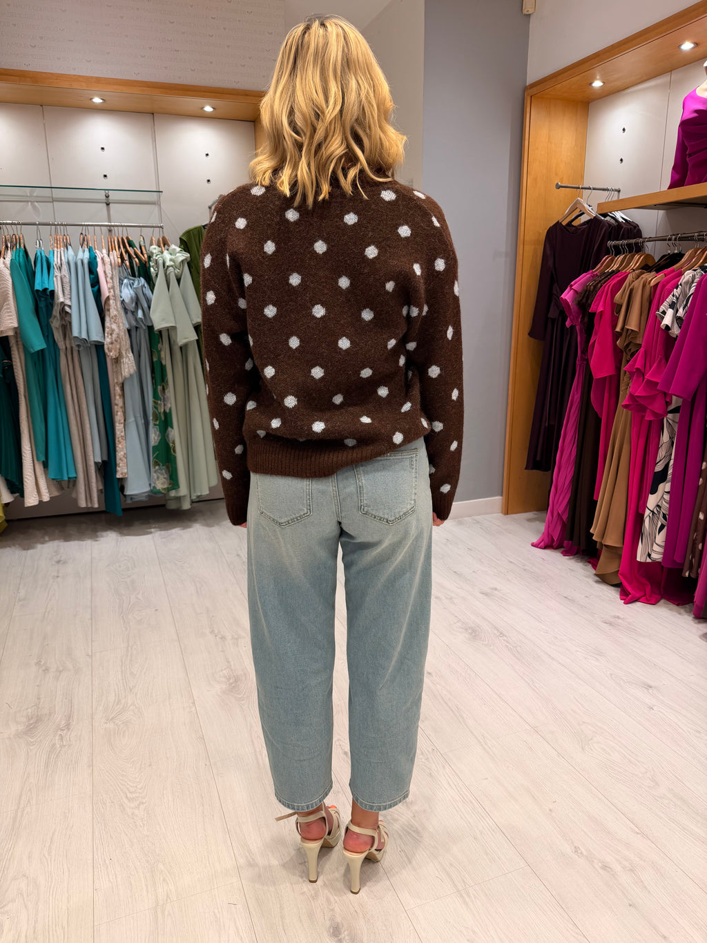 Smashed Lemon Polka Dot Knit