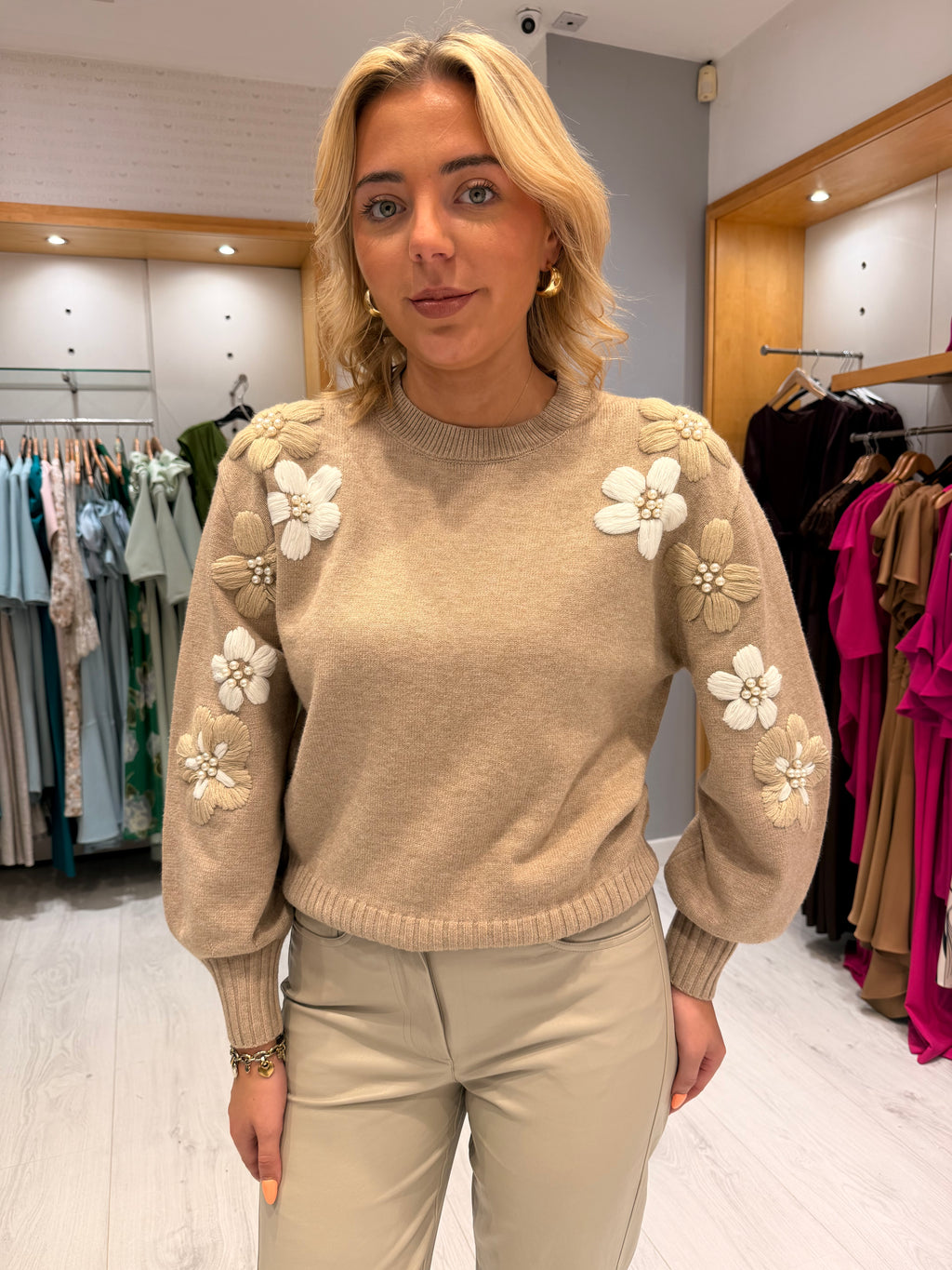 Smashed Lemon Embroidered Knit