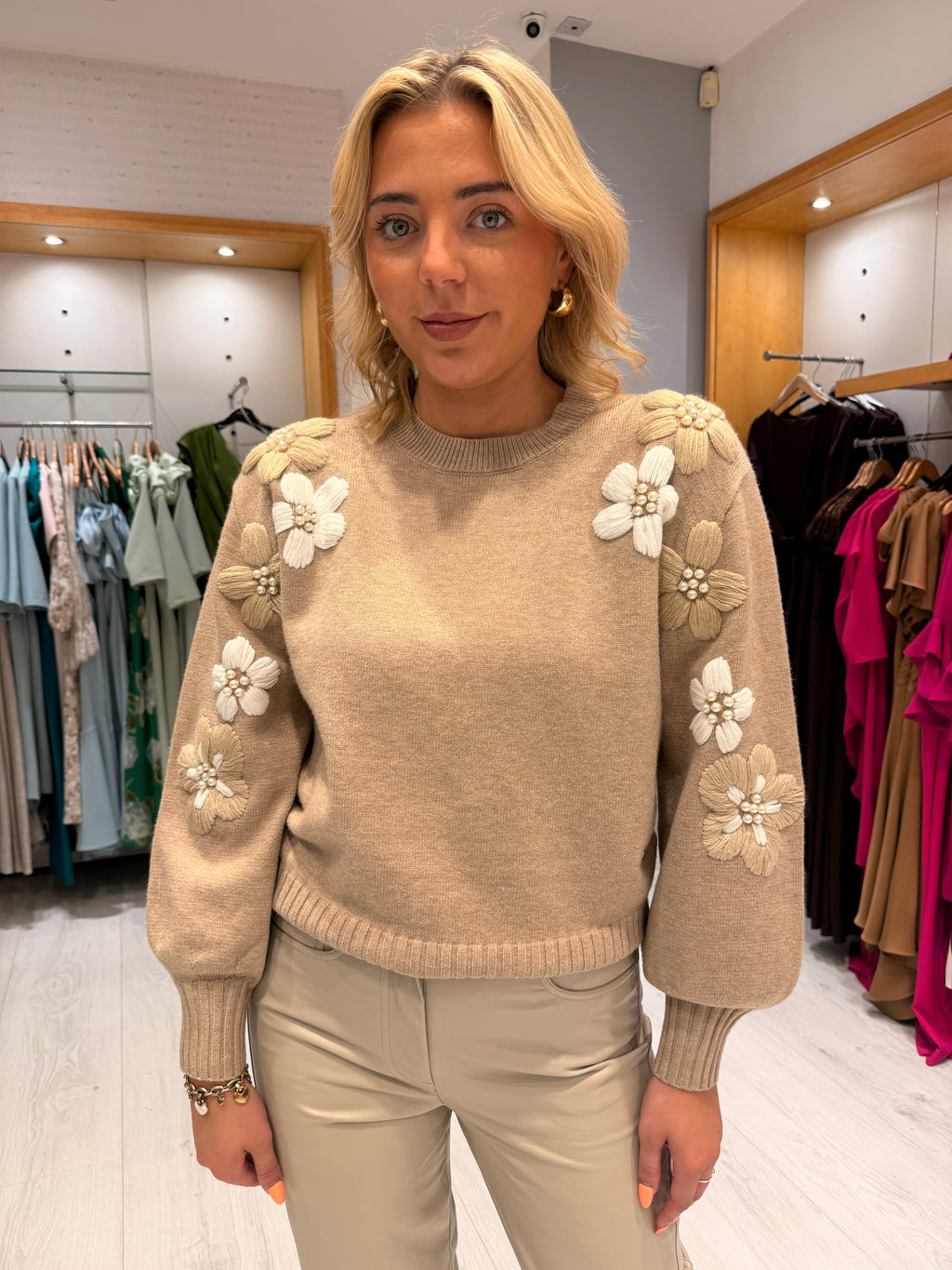 Smashed Lemon Embroidered Knit