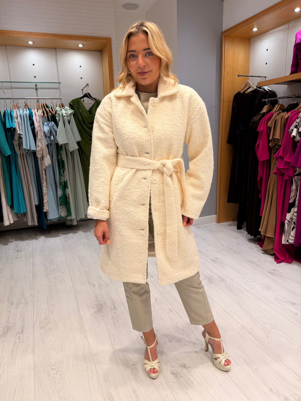 Smashed Lemon Teddy Coat