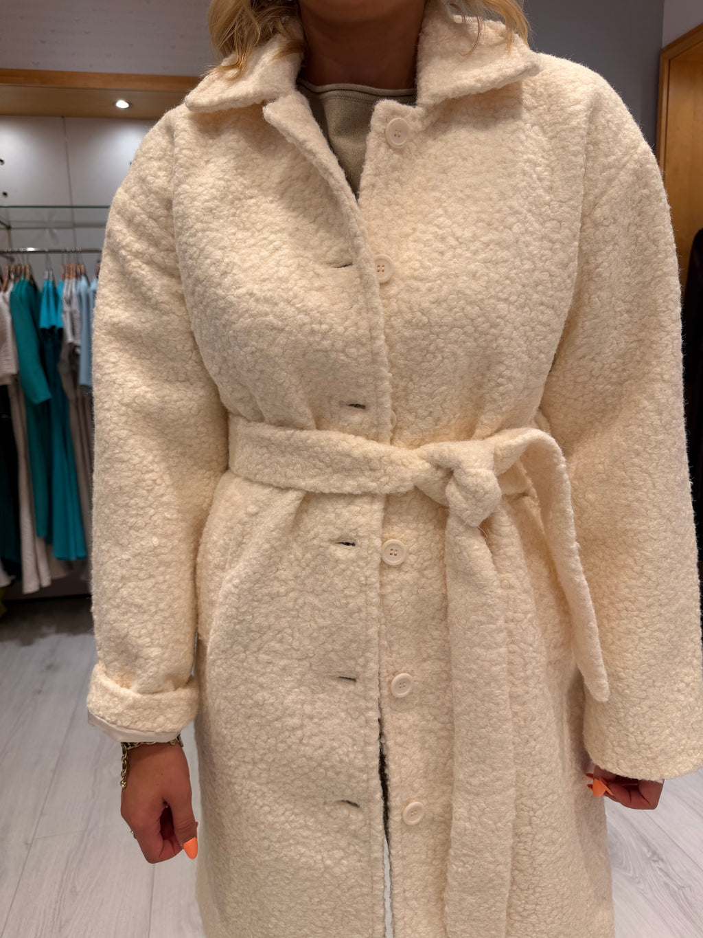 Smashed Lemon Teddy Coat