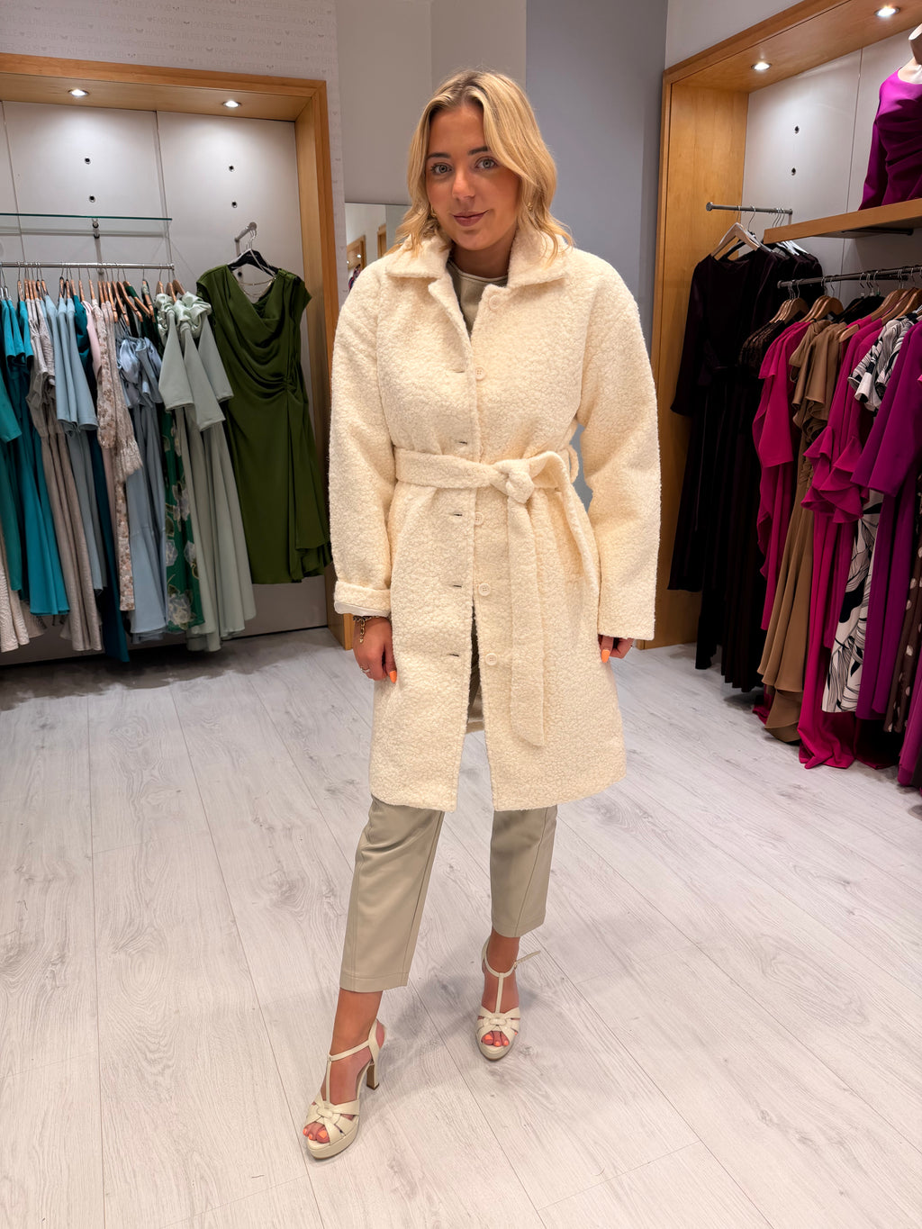Smashed Lemon Teddy Coat