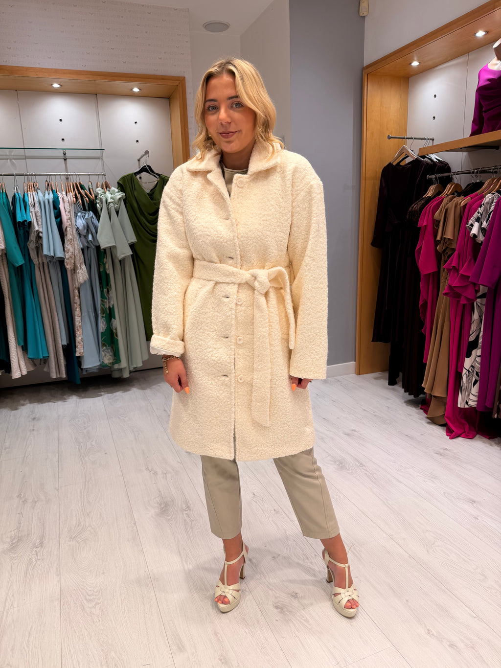 Smashed Lemon Teddy Coat