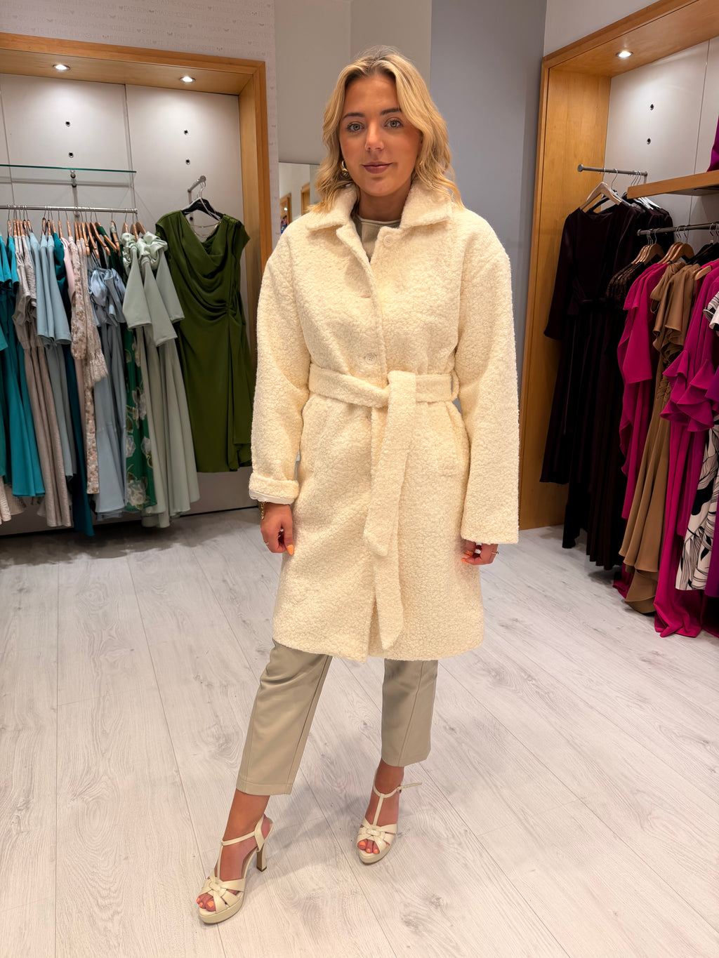 Smashed Lemon Teddy Coat