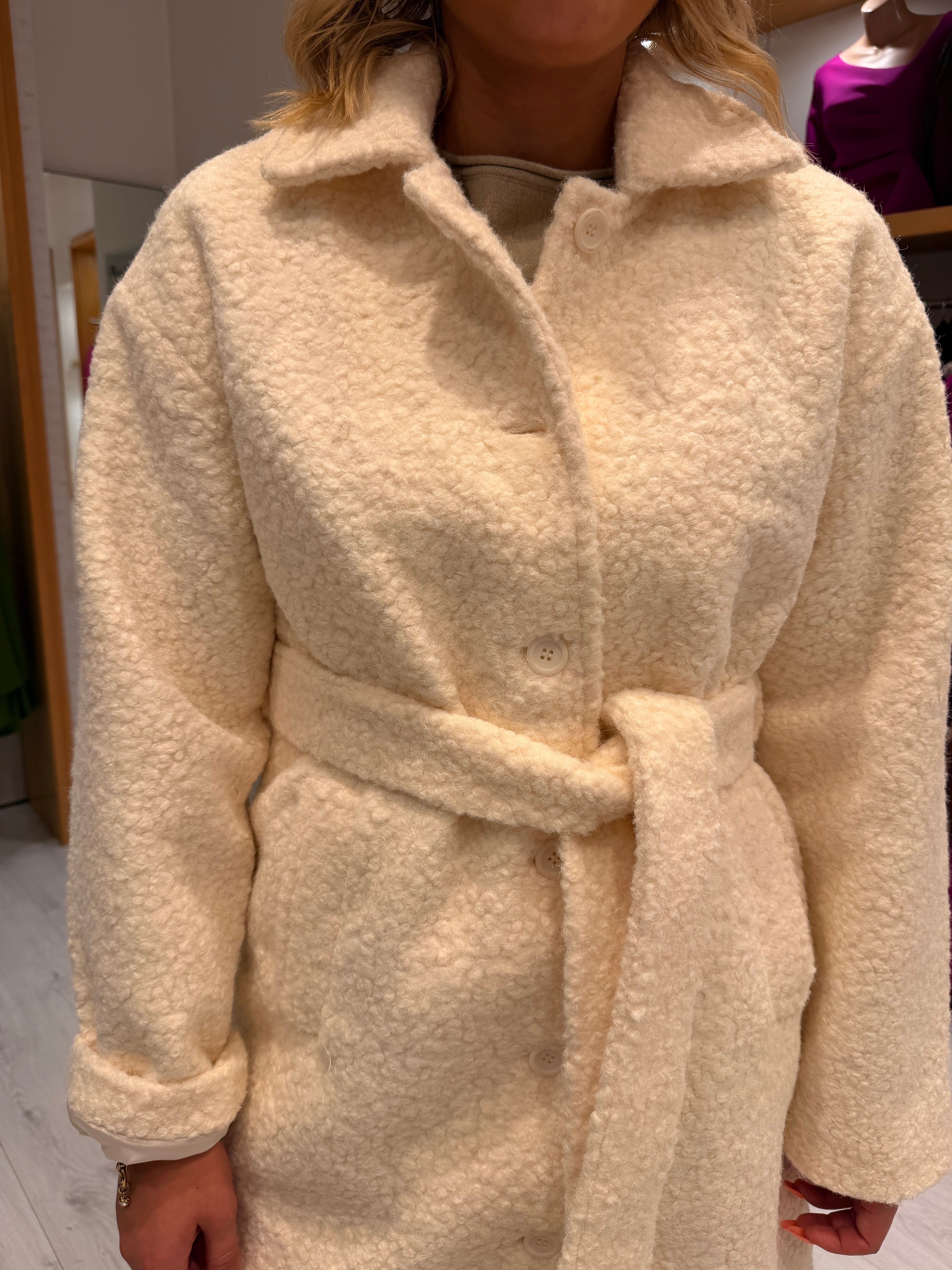 Smashed Lemon Teddy Coat