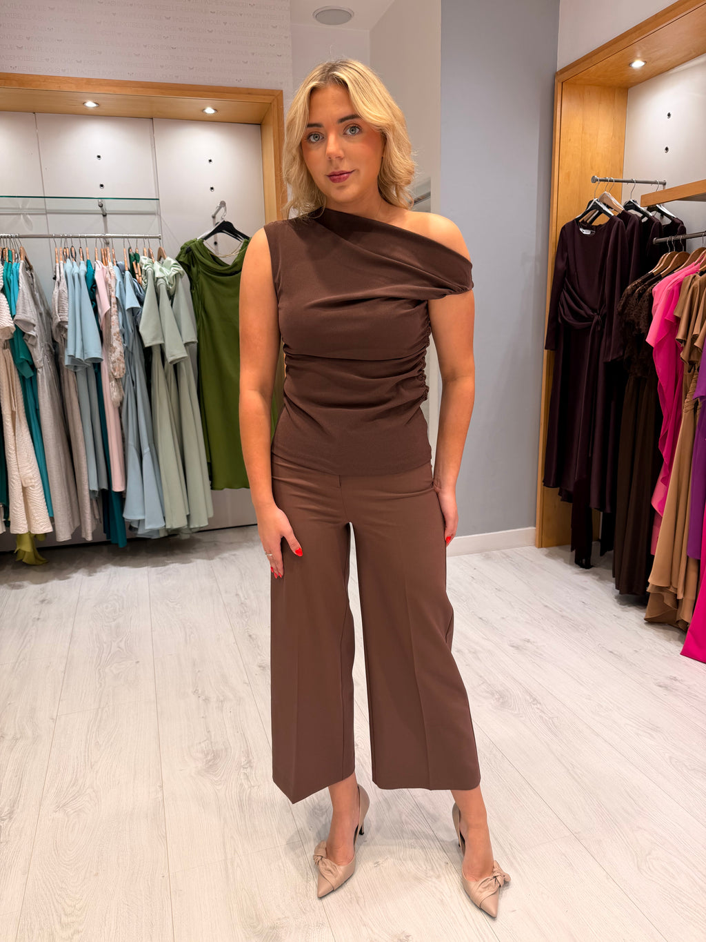 Soaked One Shoulder Ruched Top