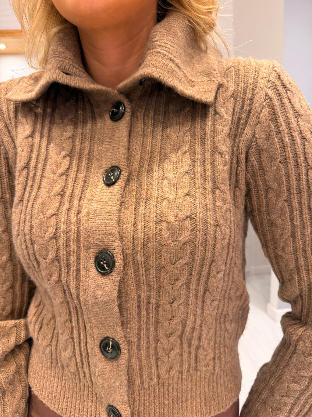 St Tropez Cable Knit Cardigan